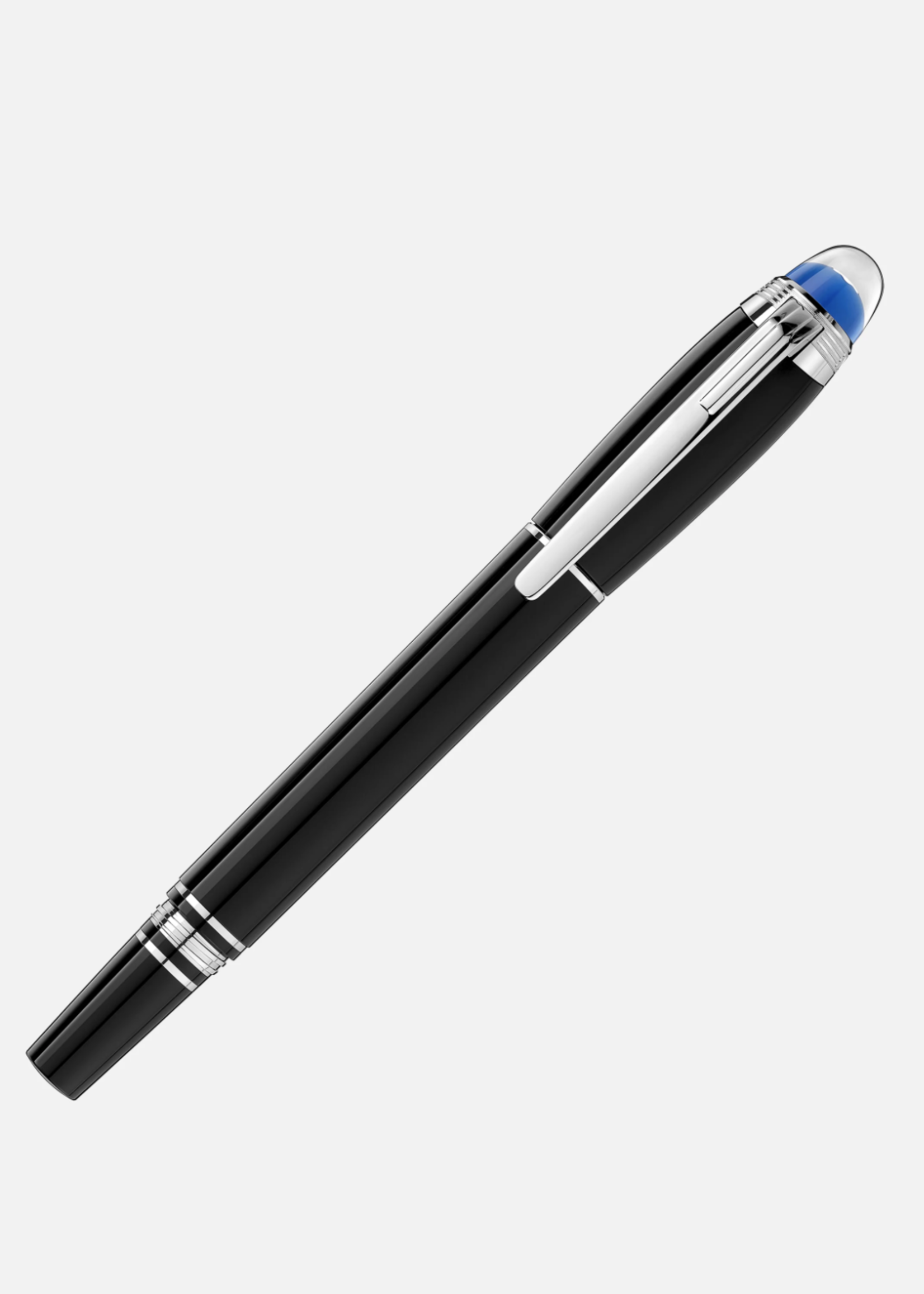 Montblanc StarWalker Black Resin Platinum Vulpen Fijn