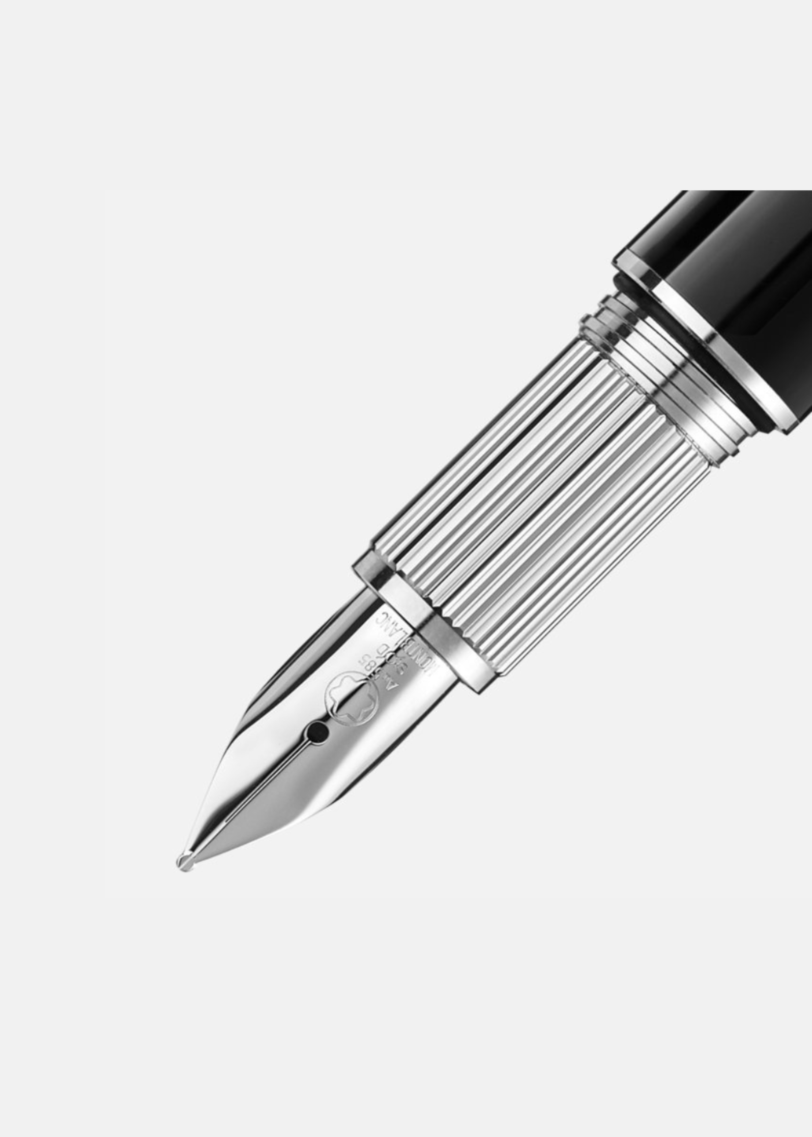 Montblanc StarWalker Black Resin Platinum Vulpen Fijn