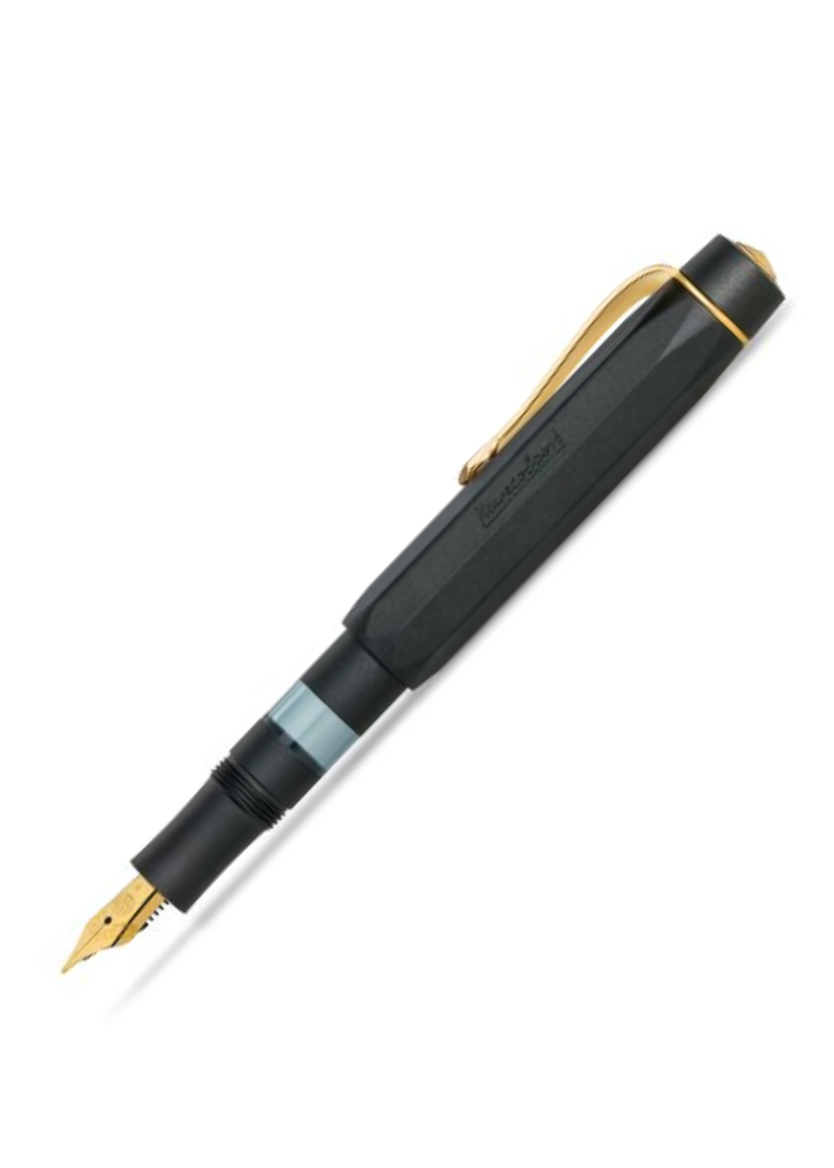 Kaweco Piston Al Sport Matt Black/Gold Medium