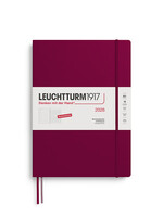 Leuchtturm1917 Agenda 2026 Master Hard Cover Weekly/Note Port Red