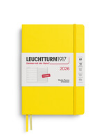 Leuchtturm1917 Agenda 2026 Medium Hard Cover Weekly/Note Yellow