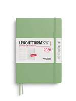 Leuchtturm1917 Agenda 2026 Medium Hard Cover Weekly/ Note Sage