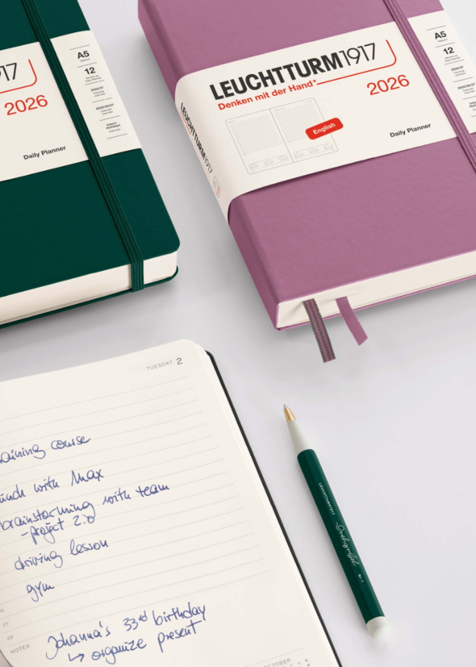 Leuchtturm1917 Agenda 2026 Paperback Soft Cover Weekly/Note Ink