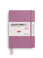 Leuchtturm1917 Agenda 2026 Medium Hard Cover Weekly Dusty Rose