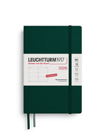 Leuchtturm1917 Agenda 2026 Paperback Hard Cover Weekly Forest Green