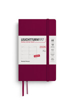 Leuchtturm1917 Agenda 2026 Pocket Soft Cover Weekly Port Red