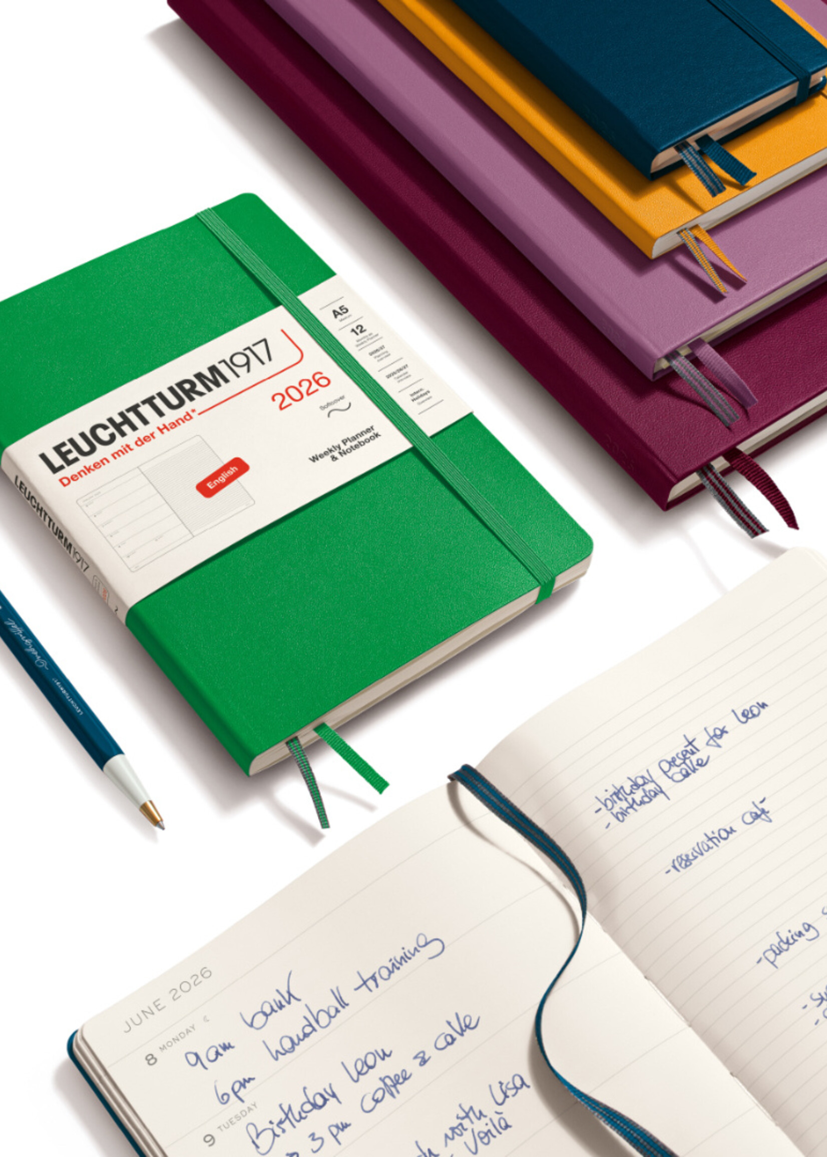 Leuchtturm1917 Agenda 2026 Master Hard Cover Daily Black