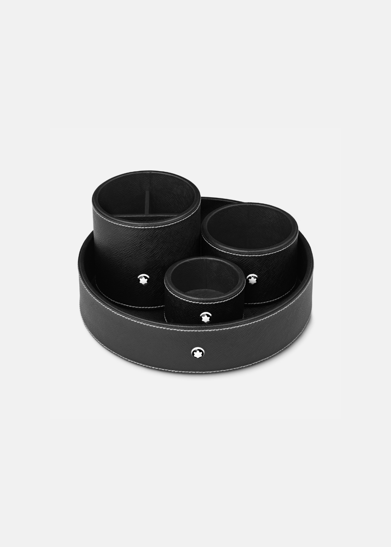 Montblanc Desk Tray Round Sartorial Black