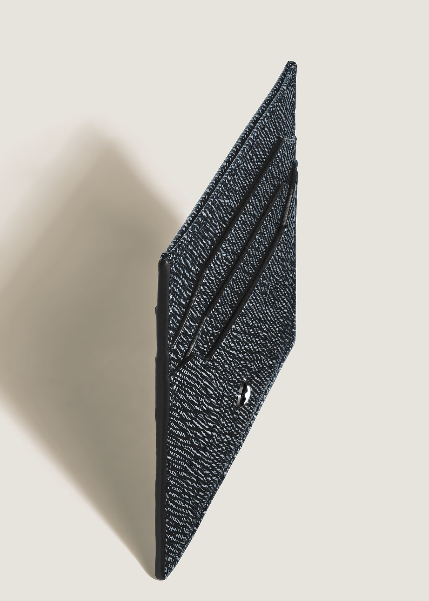 Montblanc Card Holder Sartorial 6cc Tweed Blue