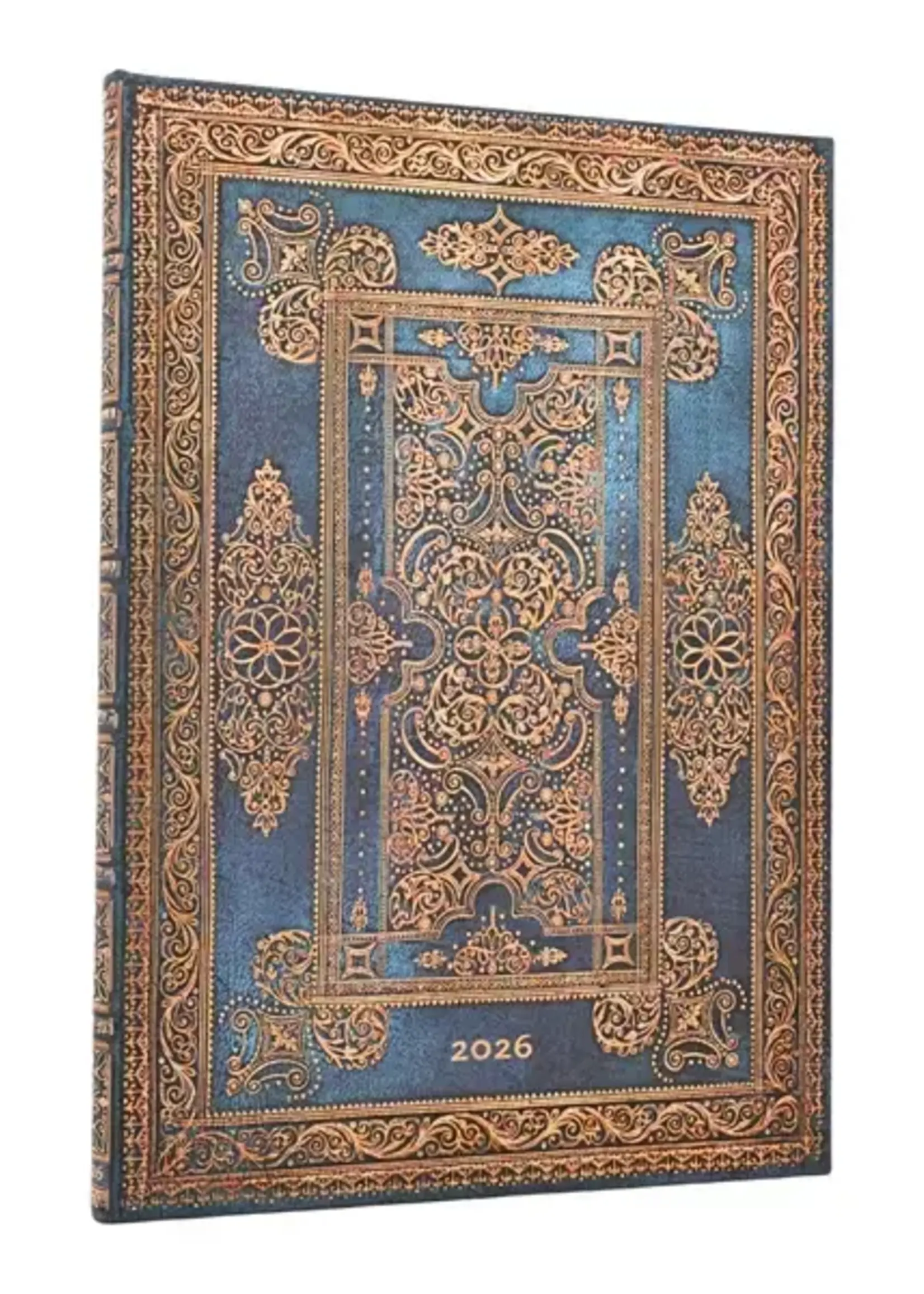 Paperblanks agenda 2026 Grande Week/2pag. Verticaal - Blue Luxe