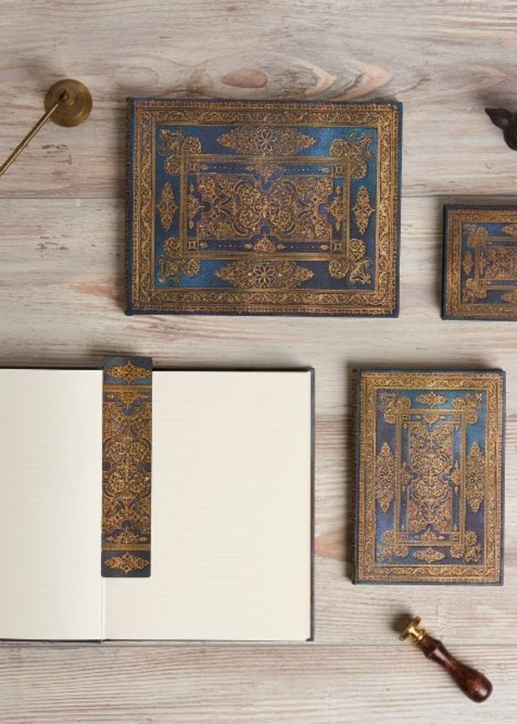 Paperblanks agenda 2026 Grande Week/2pag. Verticaal - Blue Luxe