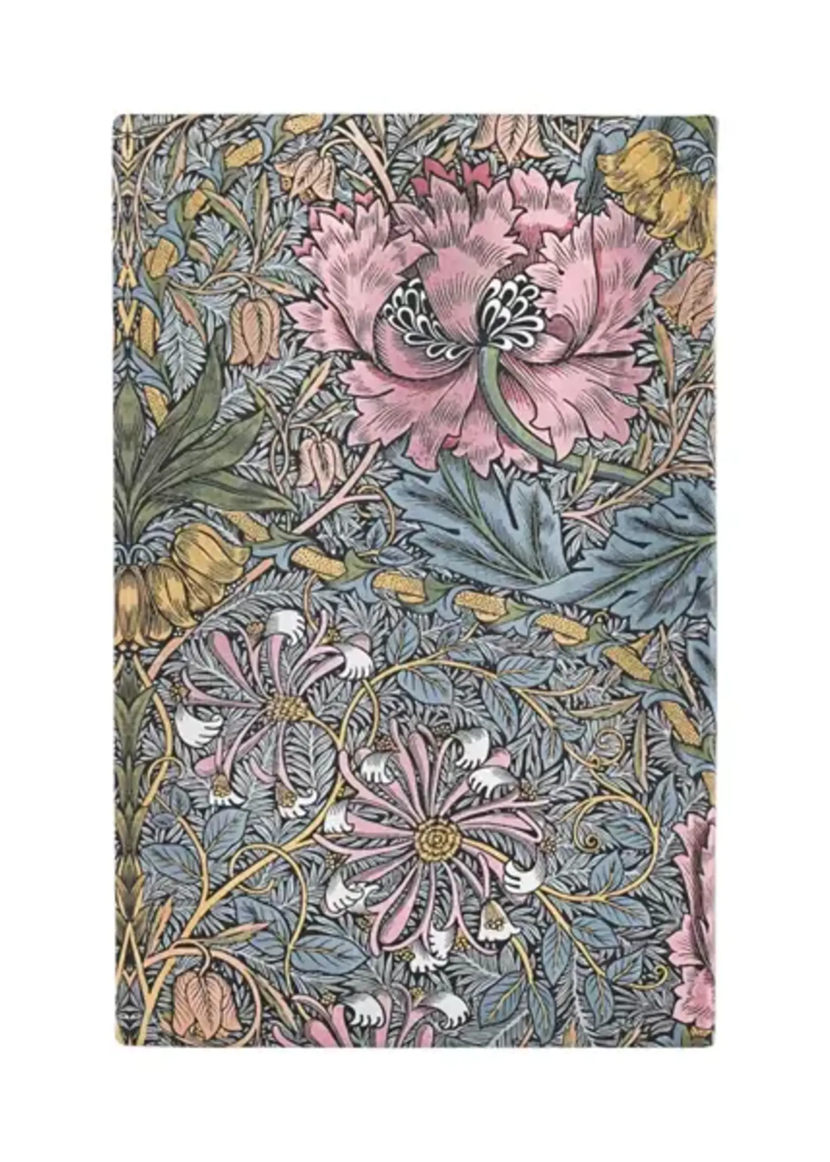 Paperblanks agenda 2026 Maxi Week/2pag. Horizontaal - Morris Pink Honeysuckle