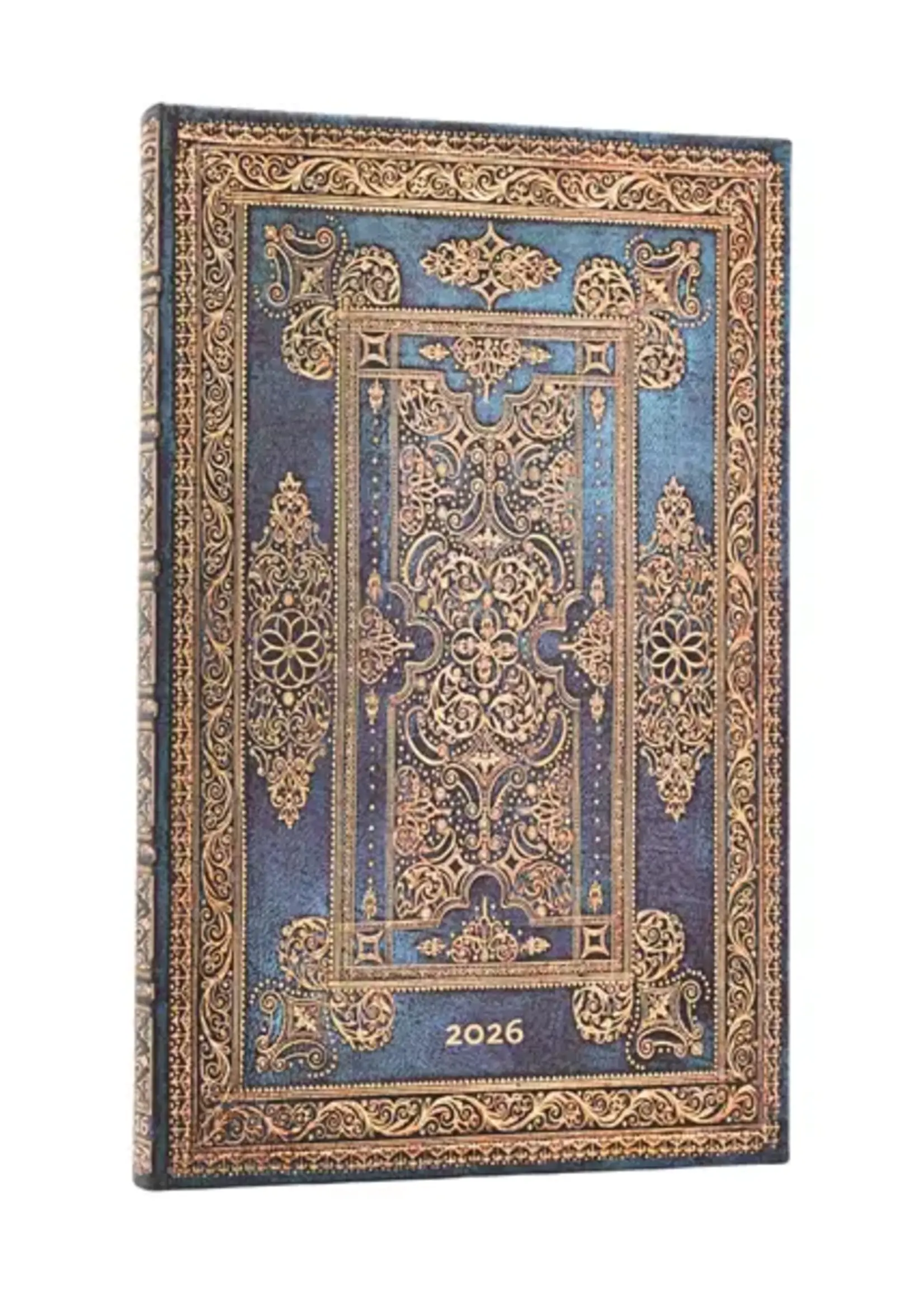Paperblanks agenda 2026 Maxi Week/2pag. Verticaal - Blue Luxe
