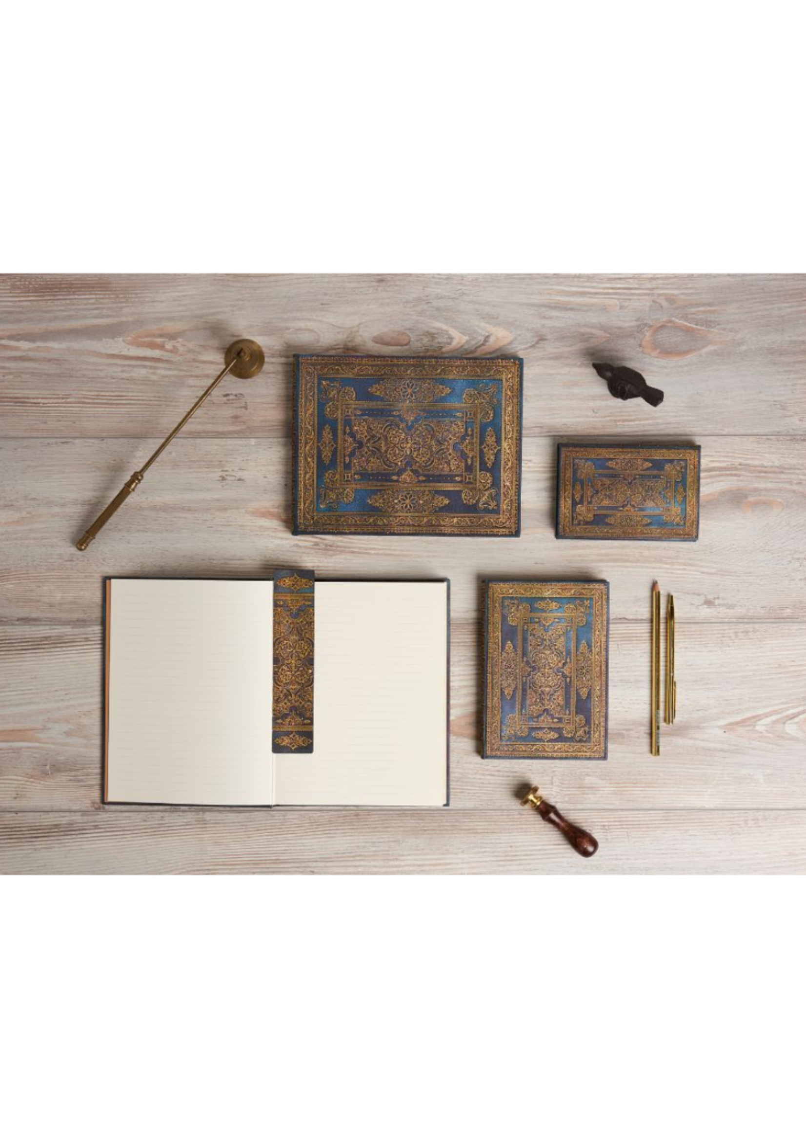 Paperblanks agenda 2026 Maxi Week/2pag. Verticaal - Blue Luxe