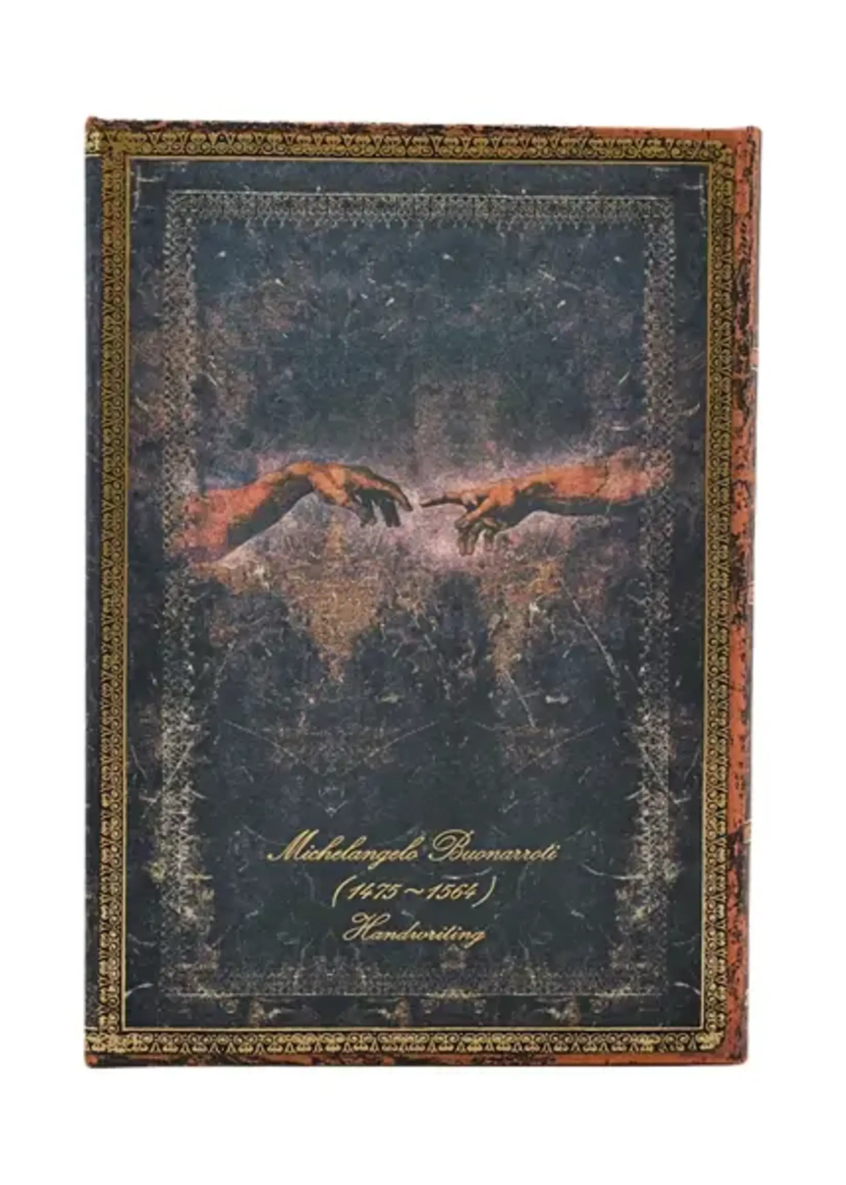 Paperblanks agenda 2026 Midi Week/2pag. Horizontaal - Michelangelo Handwriting