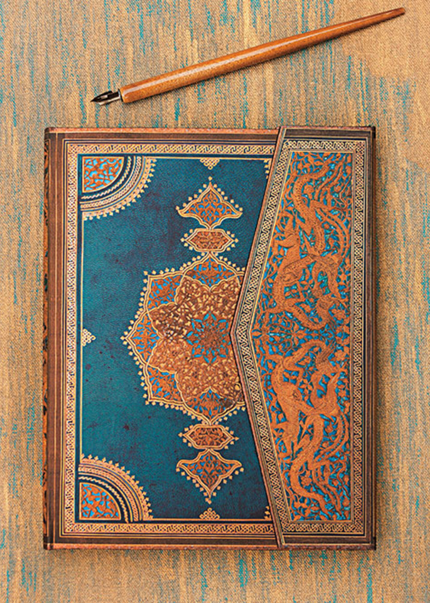 Paperblanks agenda 2026 Midi Week/2pag. Verticaal -  Safavide Indigo