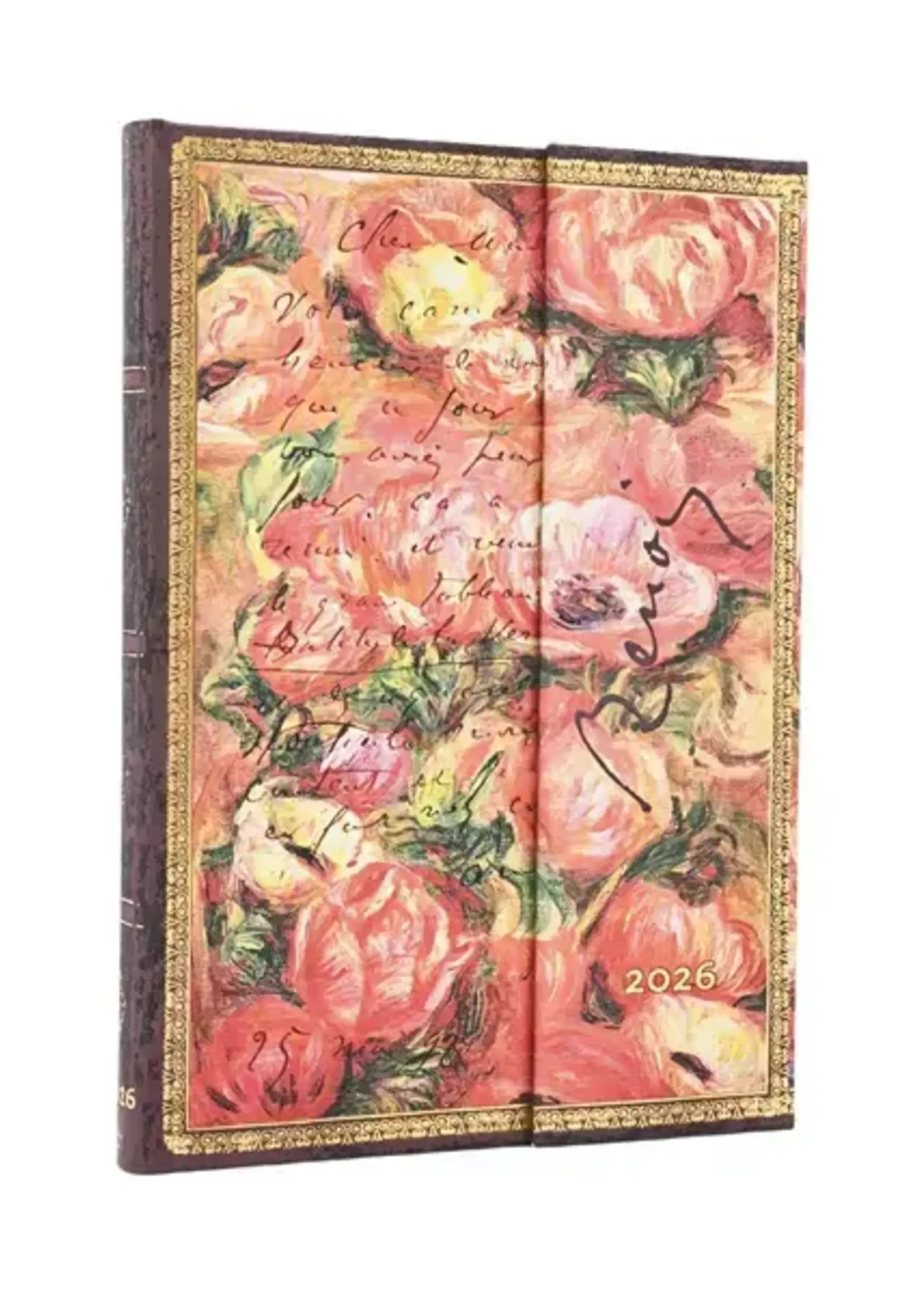 Paperblanks agenda 2026 Midi Week/2pag. Verticaal - Renoir, Letter to Morisot