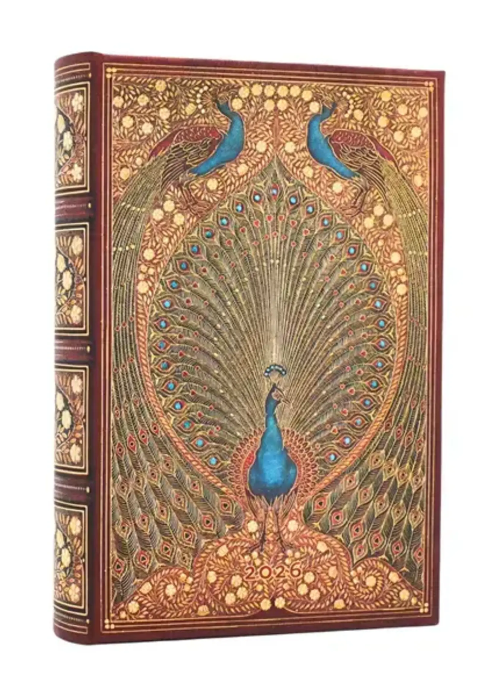 Paperblanks agenda 2026 Mini Dag -  Hafiz's Peacocks