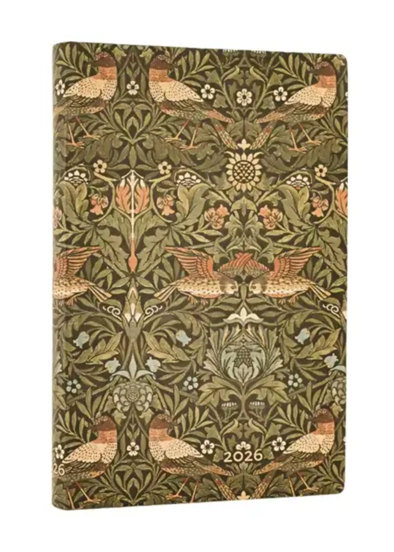 Paperblanks agenda 2026 Mini Week/2pag. Horizontaal -  Morris Birds / William Morris