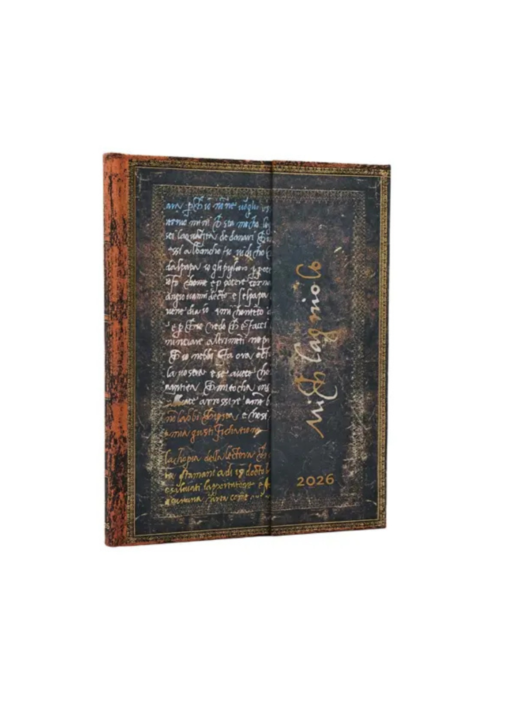 Paperblanks agenda 2026 Ultra Week/2pag. Verticaal -  Michelangelo Handwriting