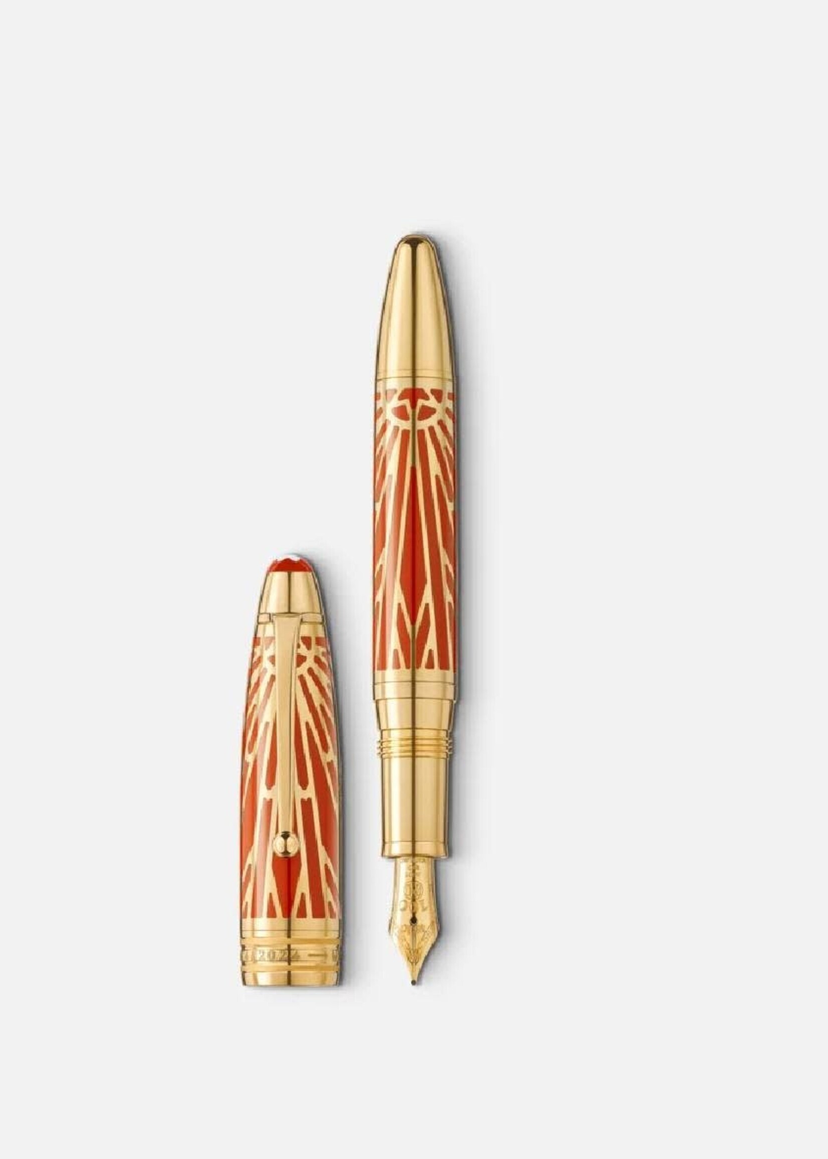 Montblanc 100 years Meisterstück The Origin Collection Solitaire Coral LeGrand Vulpen 146  (Au585/14) 0.50 mm F - Fijn