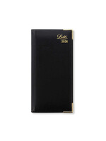 Letts of London Agenda 2026 Landscape Lexicon Slim Vert. Black