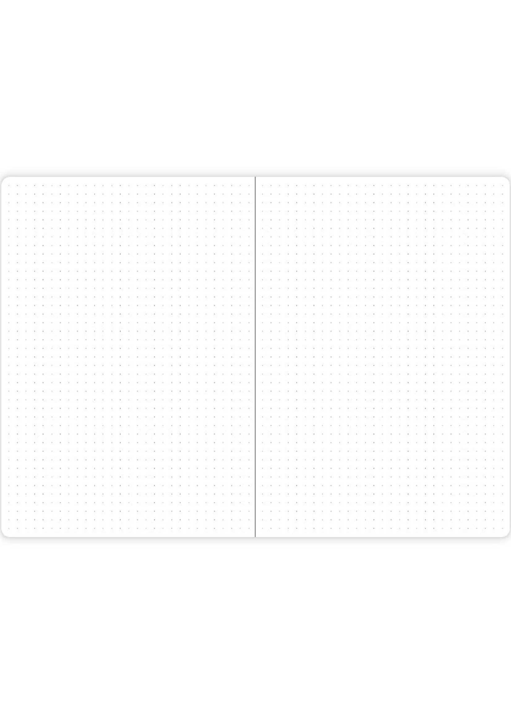 Letts of London Notitieboek Eco Writers Words A5 Dotted Black