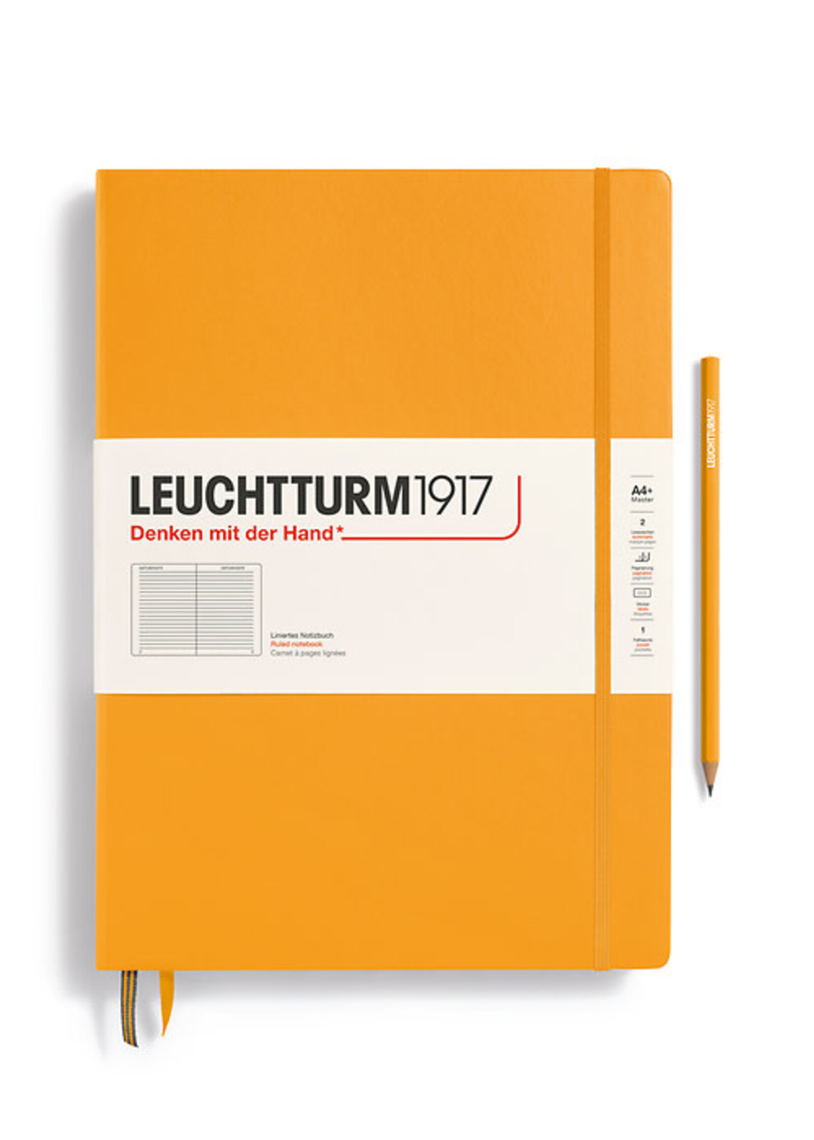 Leuchtturm1917 Notitieboek Hard Cover Master A4+ 235 pagina's Rising Sun Gelijnd