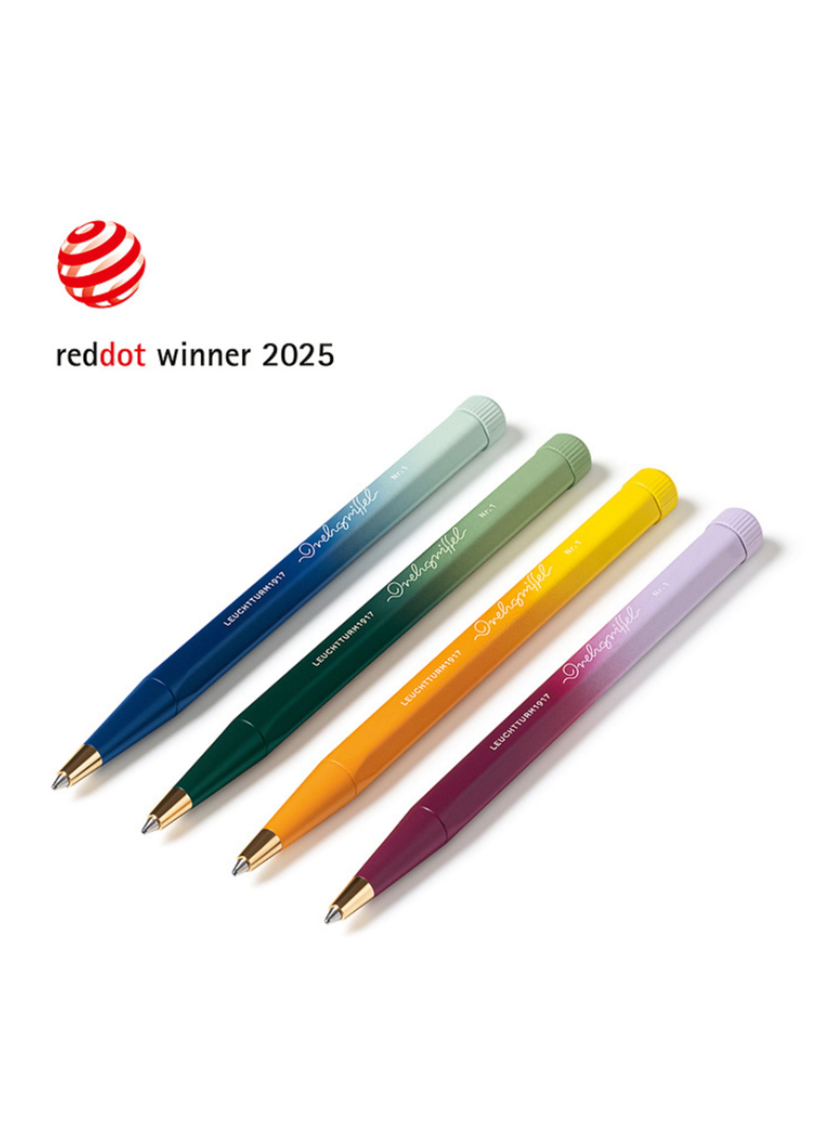 Leuchtturm1917 Drehgriffel Nr. 1 GEL Mint Port Red/Lilac Gradient