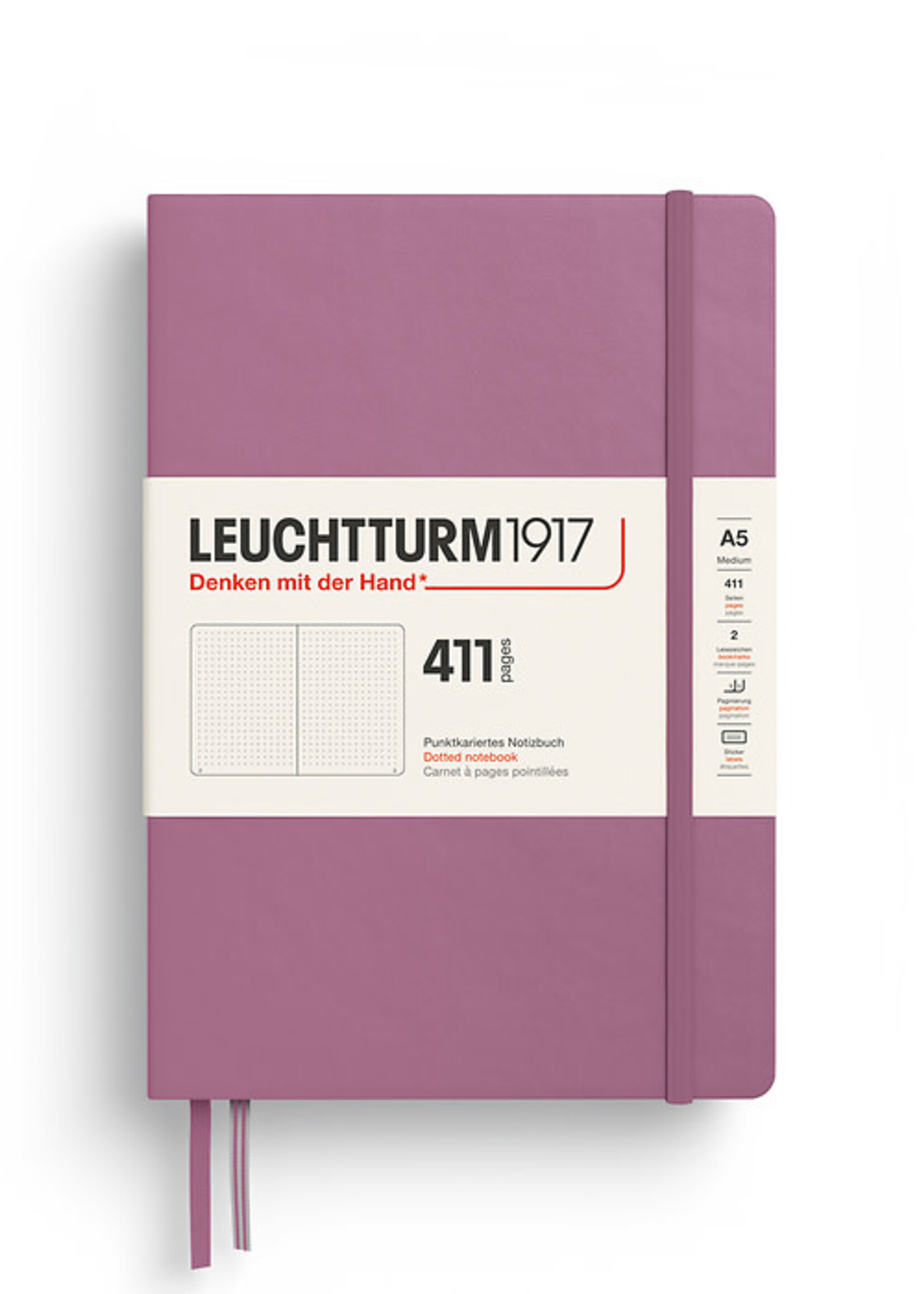 Leuchtturm1917 Notitieboek 411 Dotted A5 Dusty Rose