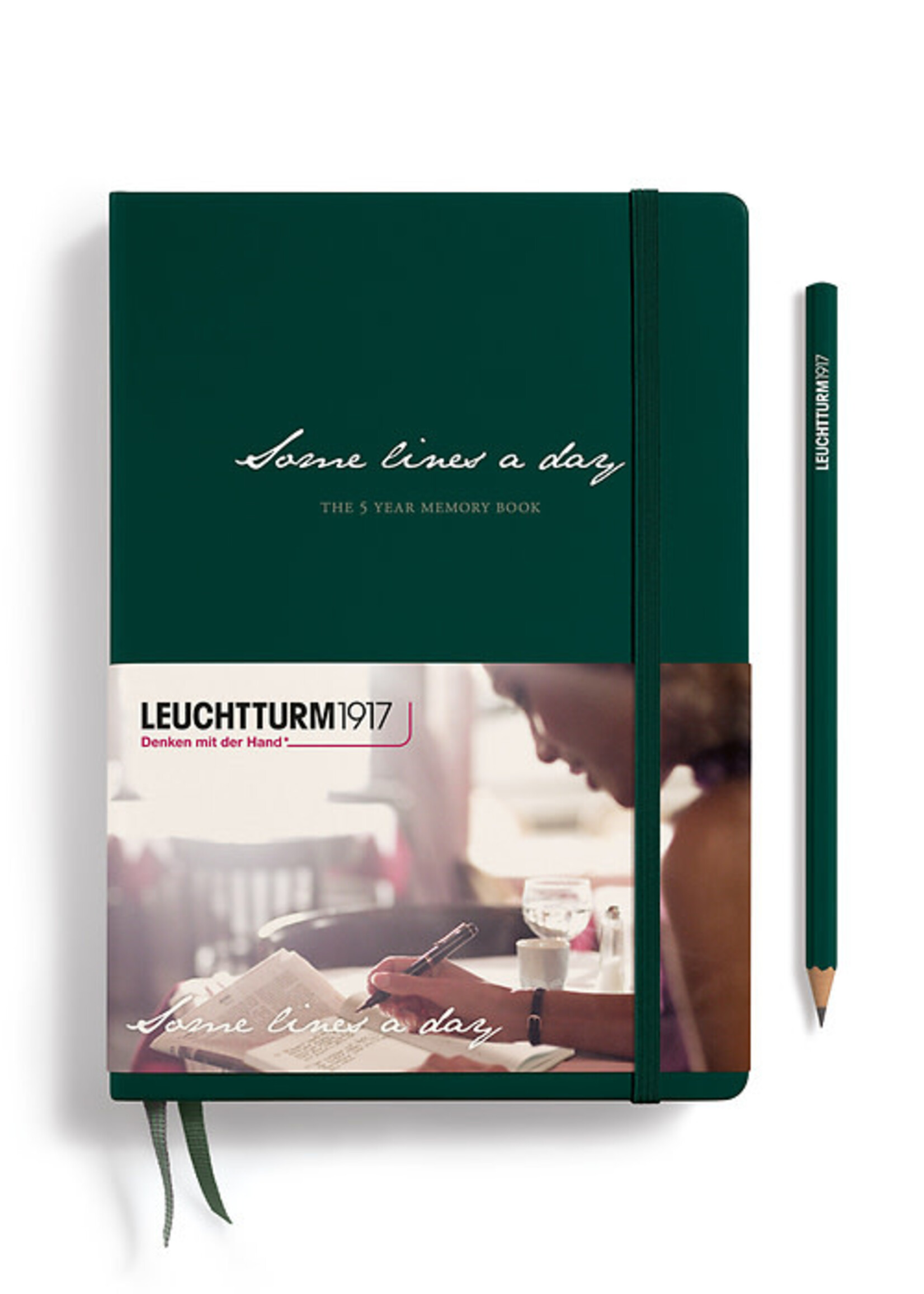 Leuchtturm1917 Some Lines a Day Forest Green