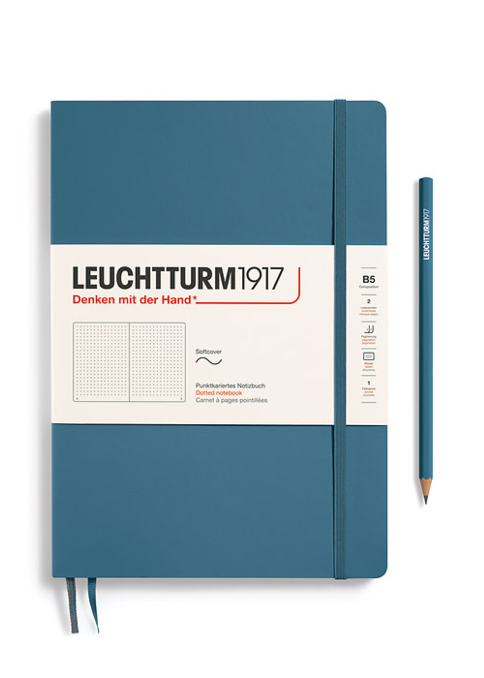Leuchtturm1917 Notitieboek Composition B5 Soft Cover Stone Blue Dotted