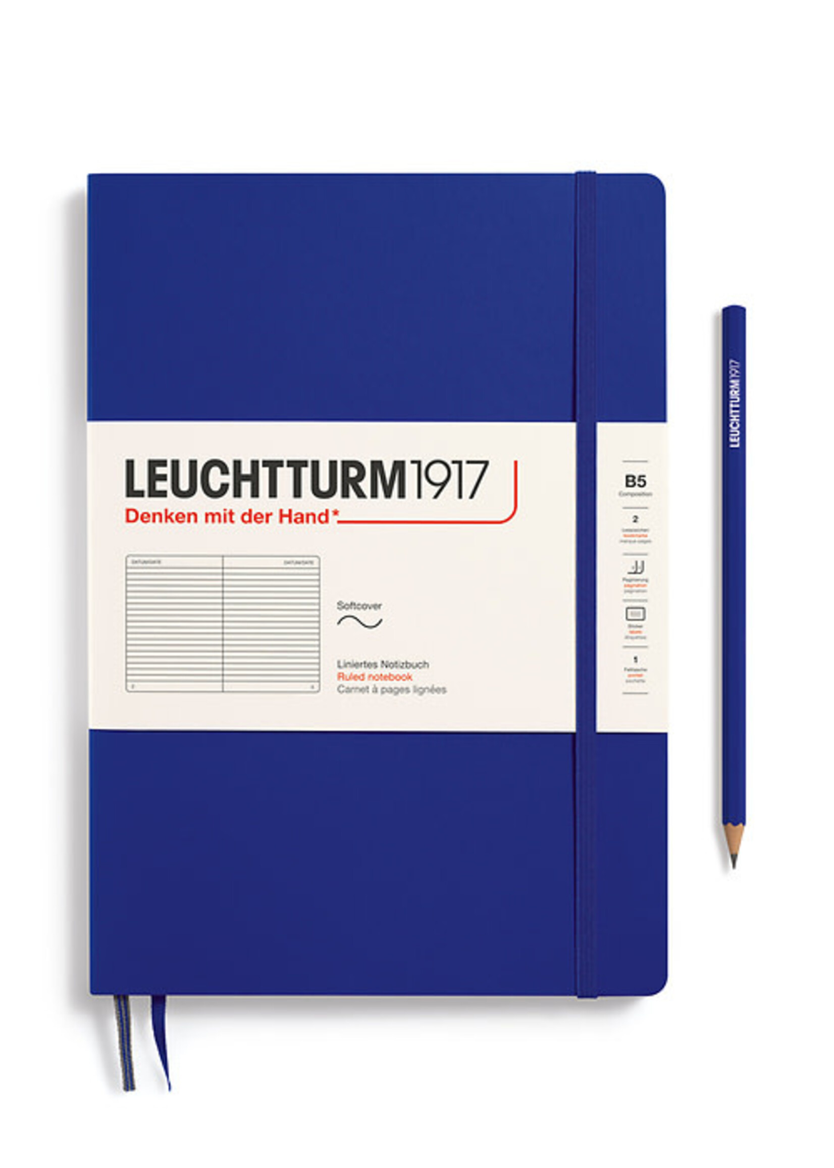 Leuchtturm1917 Notitieboek Composition B5 Soft Cover Ink Gelijnd