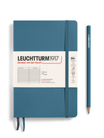 Leuchtturm1917 Notitieboek Paperback B6+ Soft Cover Stone Blue Gelijnd