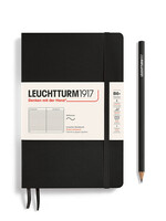 Leuchtturm1917 Notitieboek Paperback B6+ Soft Cover Black Gelijnd