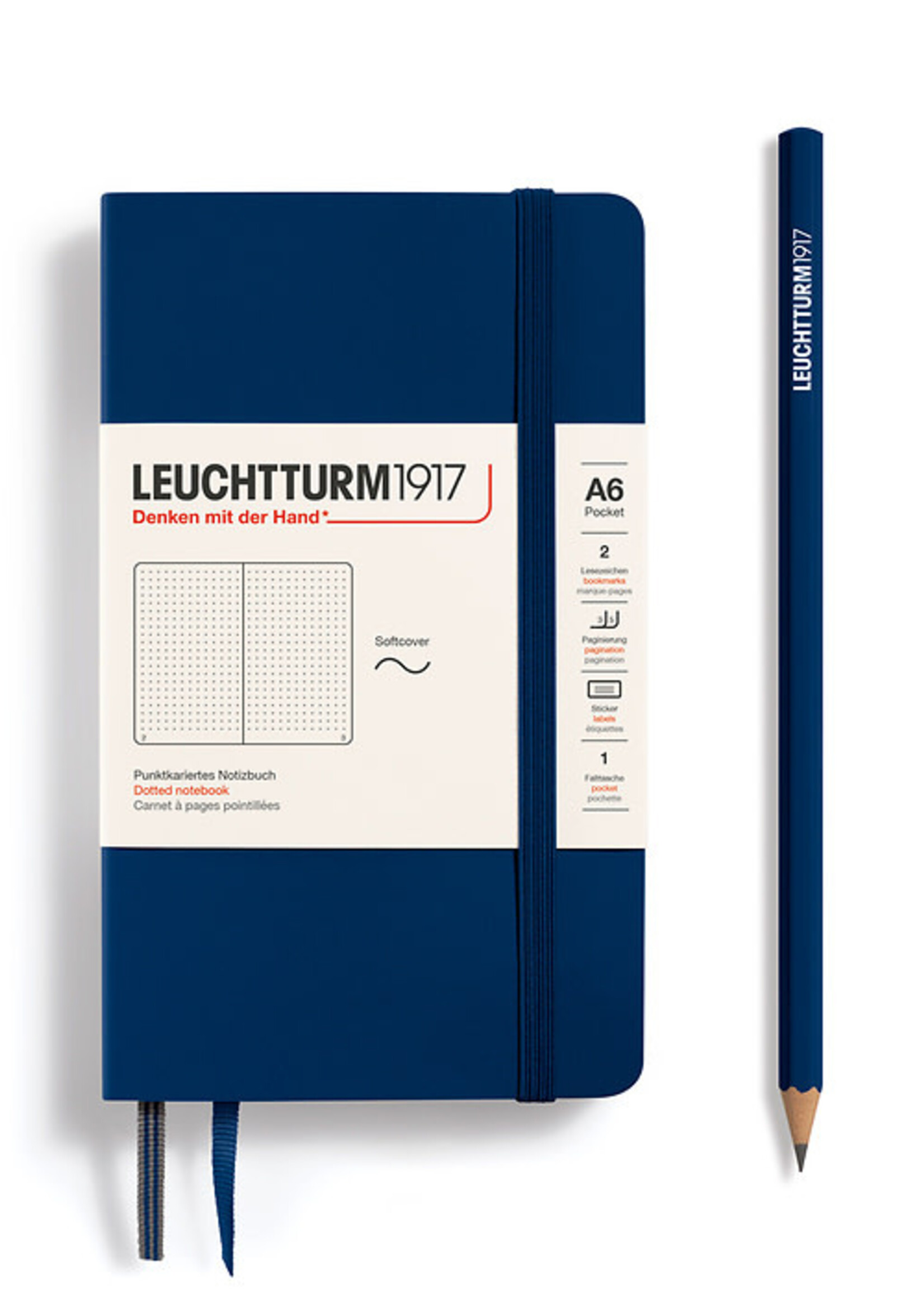 Leuchtturm1917 Notitieboek Soft Cover Pocket  A6  Navy