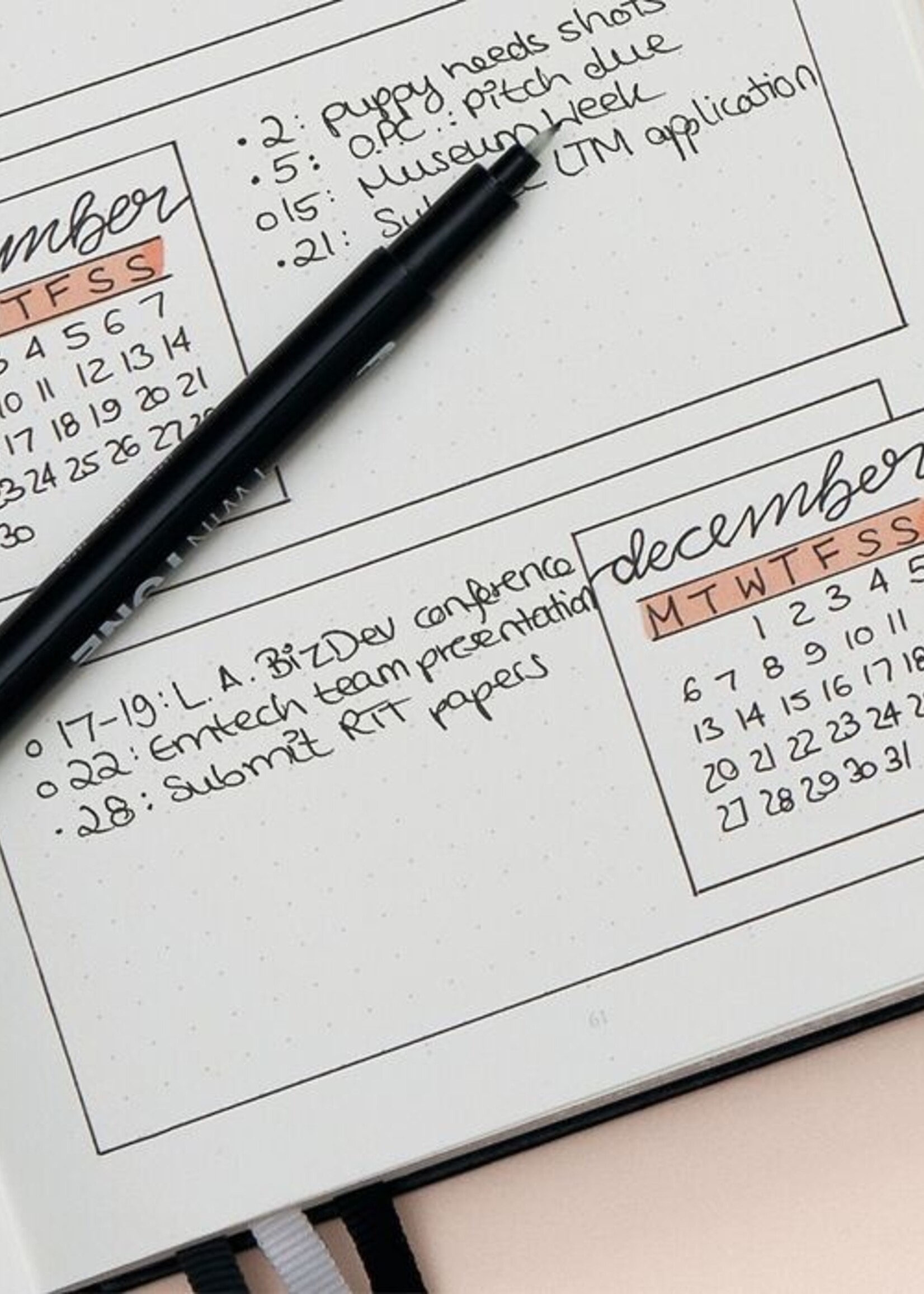 Leuchtturm1917 Drehgriffel Bullet & Journal Black