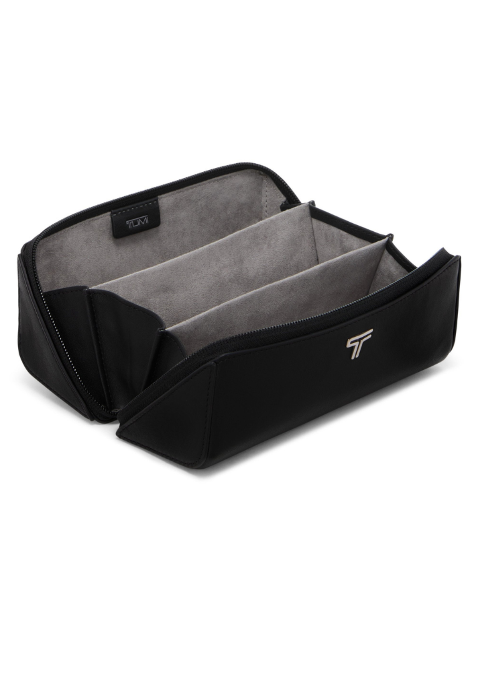 TUMI Travel Brillendoos Zwart Leder