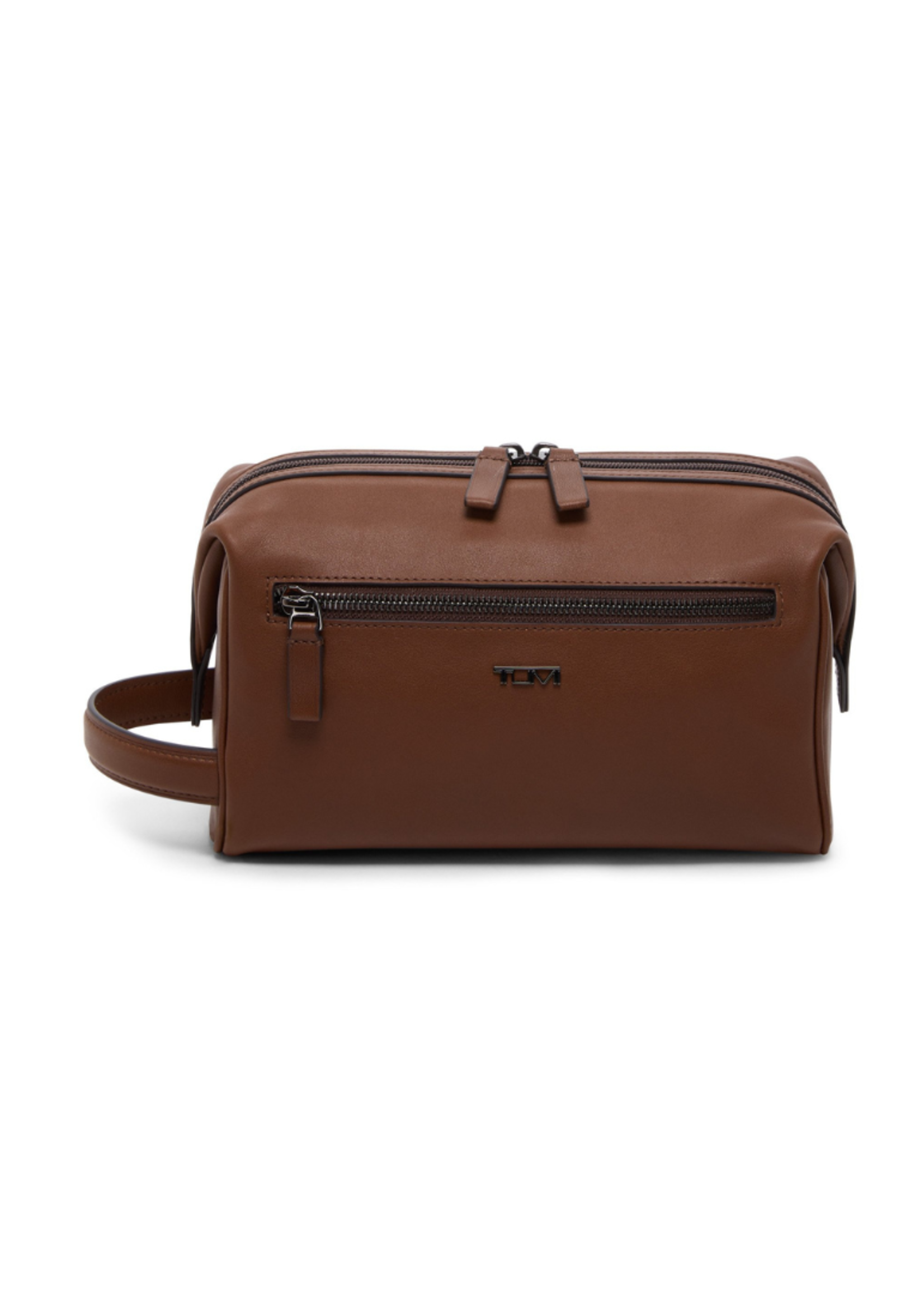 TUMI Toilettas met Frame Cognac