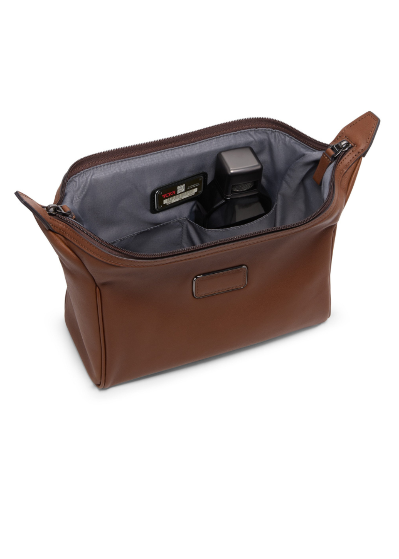 TUMI Toilettas met Frame Cognac