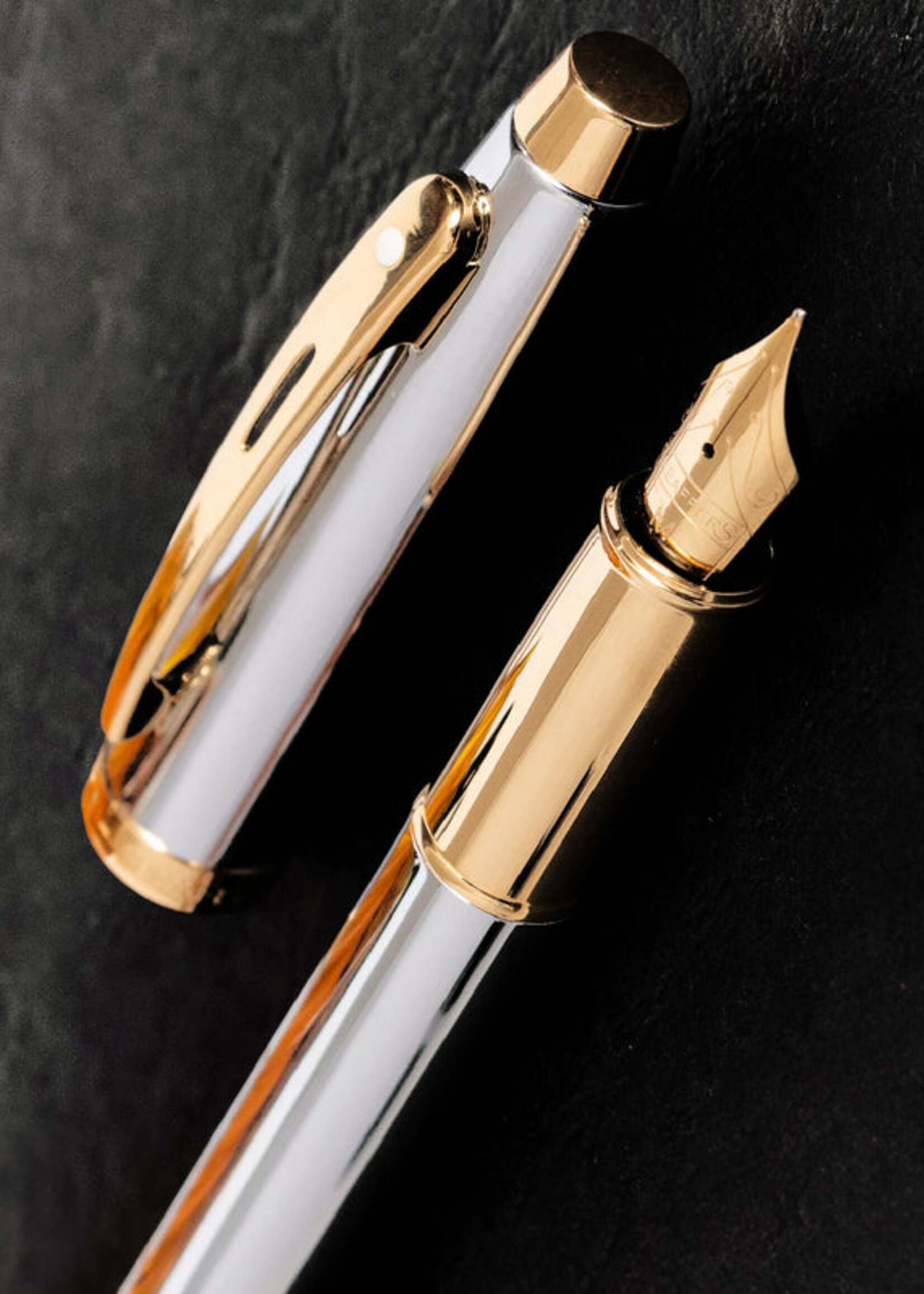 Sheaffer 100 Bright Chrome GT Vulpen Medium