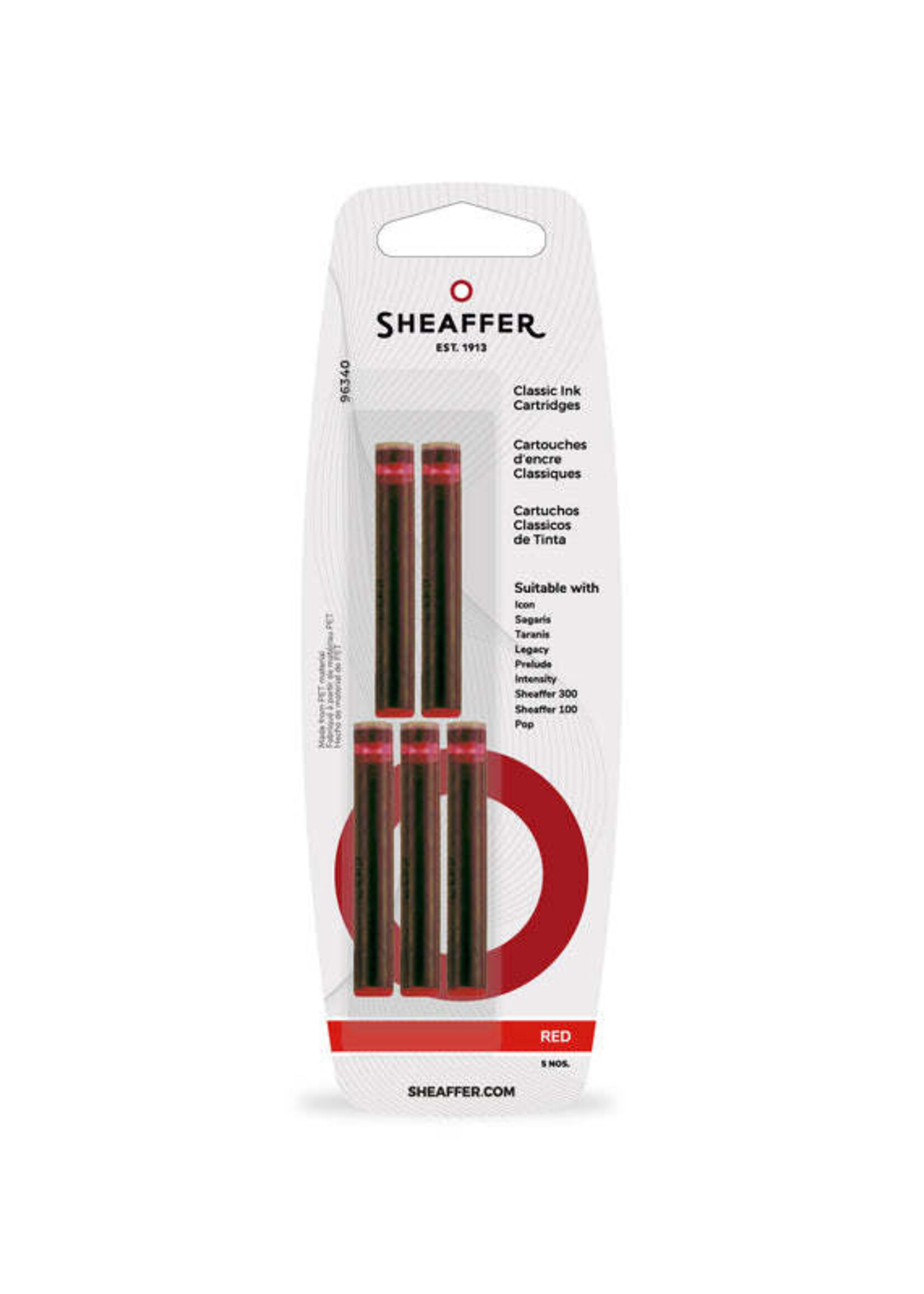 Sheaffer Inkt Vulling Standaard Rood