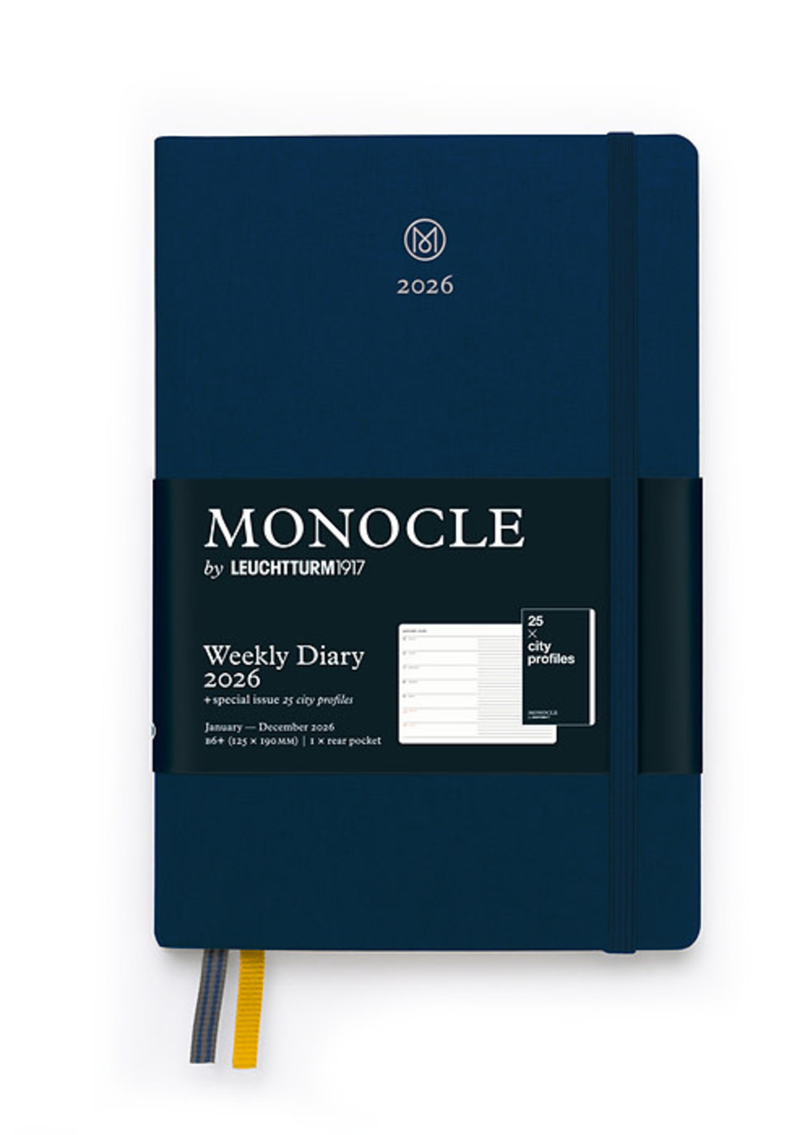 Monocle by Leuchtturm1917 Linnen Agenda 2026 Weekly/ Note Navy