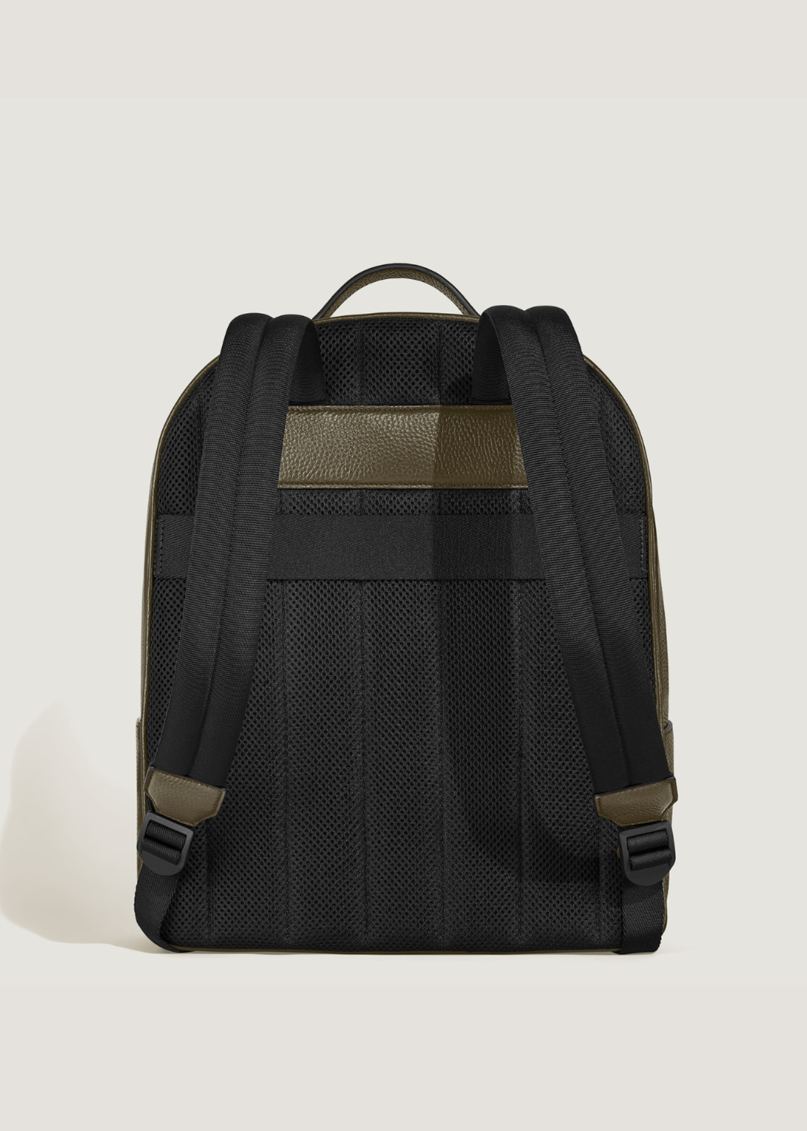 Montblanc Rugzak Soft Grain Medium 14" 3 compartimenten Khaki