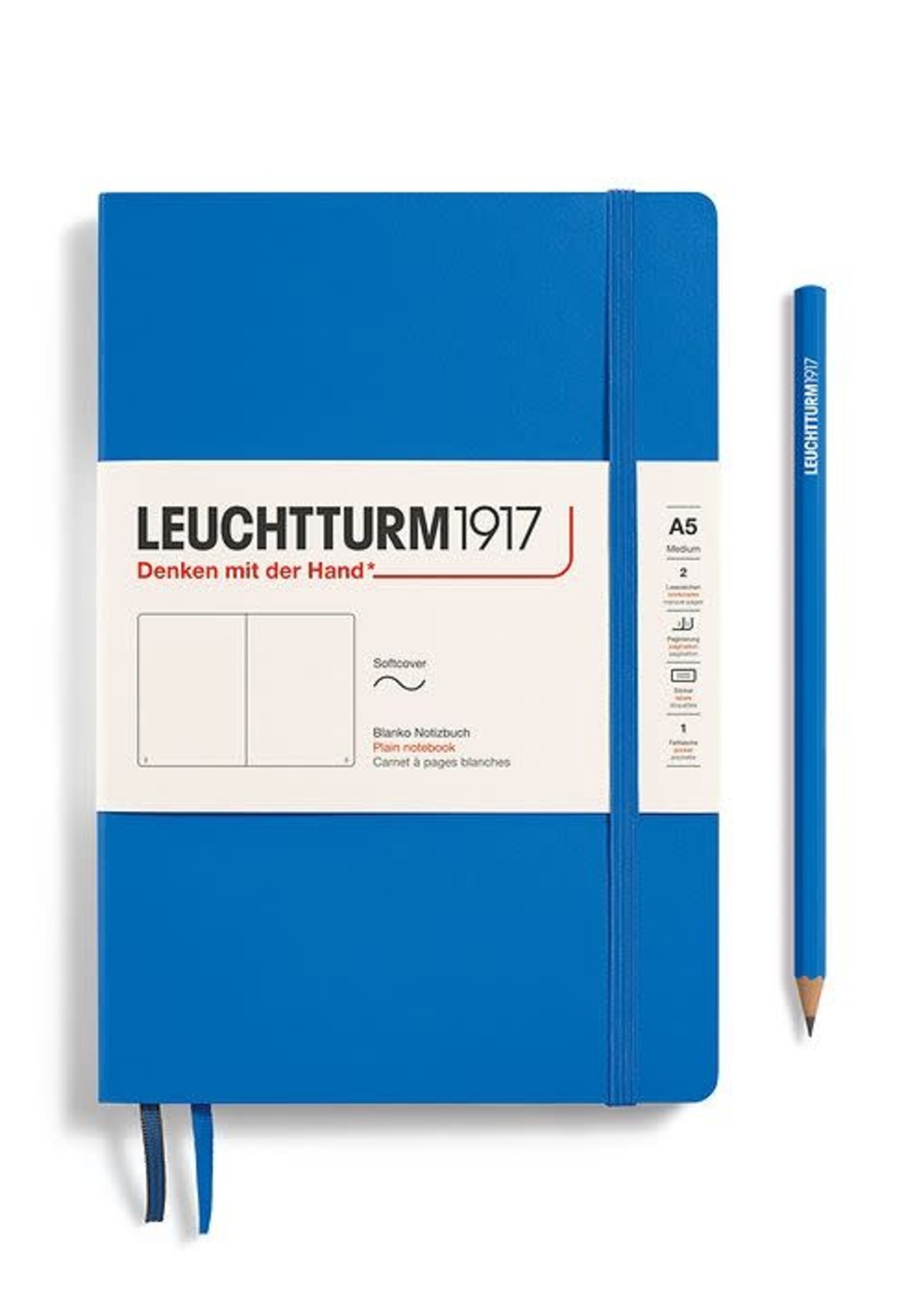 Leuchtturm1917 Notitieboek Medium A5 Hard Cover Sky Gelijnd