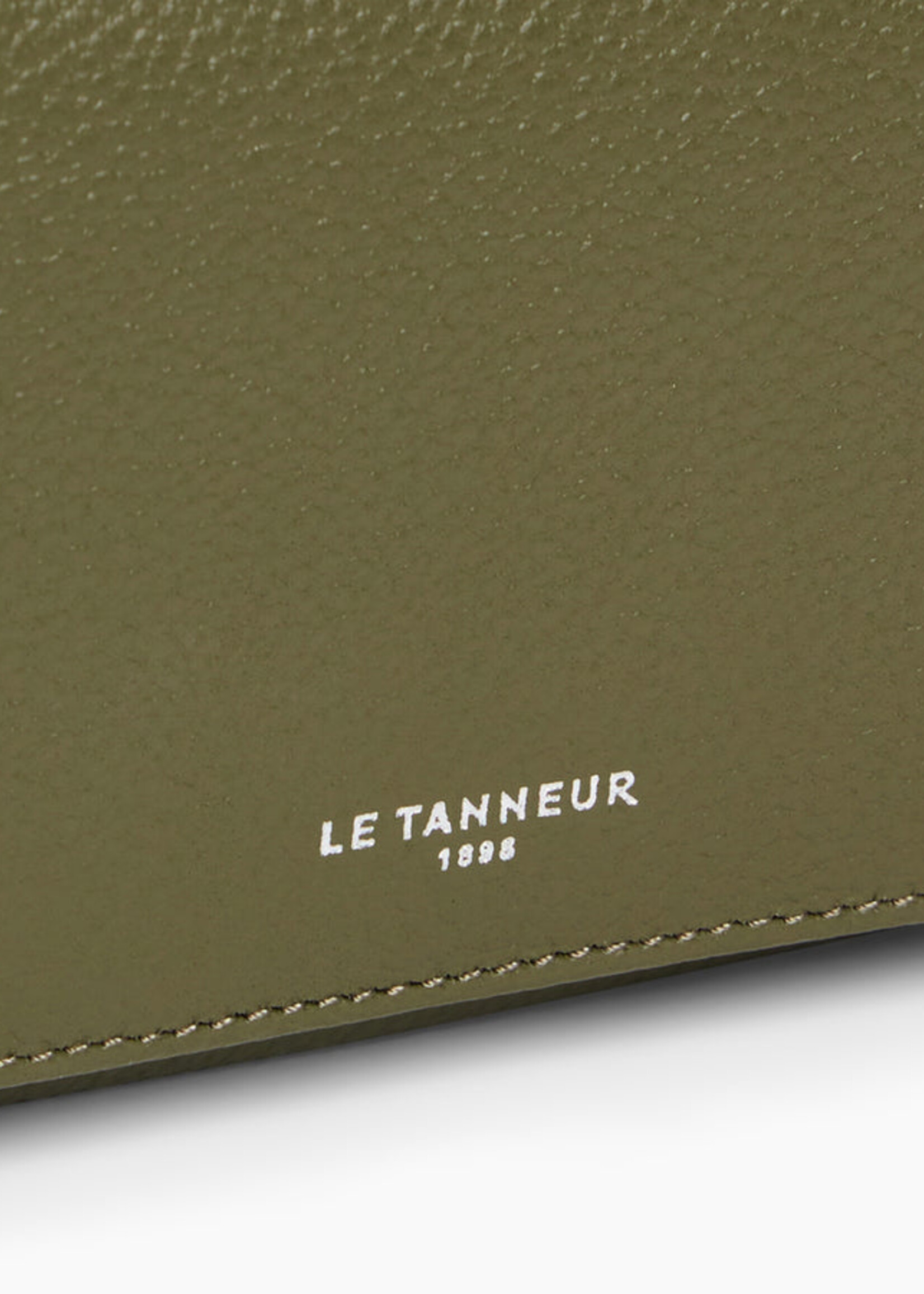 Le Tanneur Portemonnee met vak voor muntstukken Emilie Olive Green