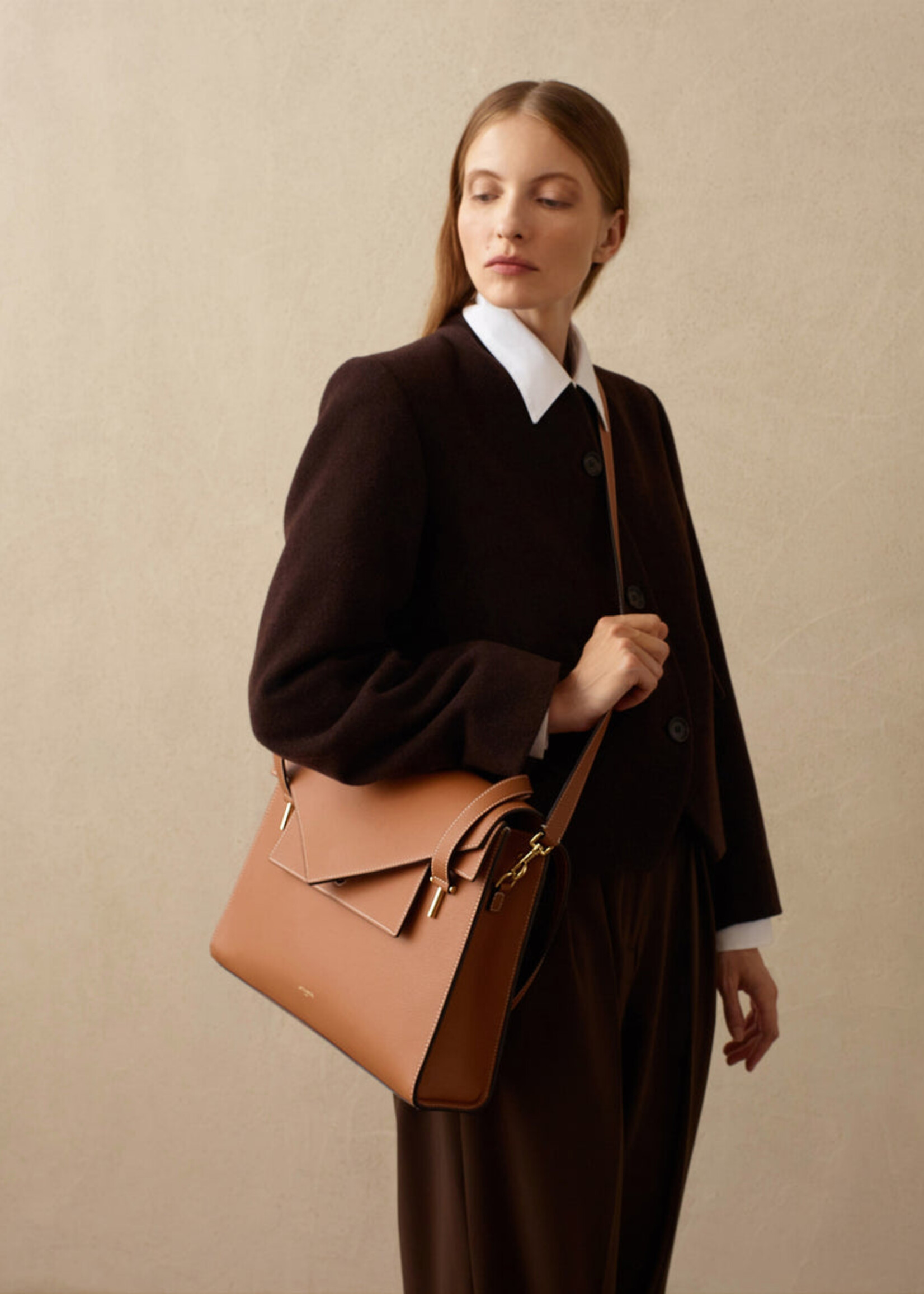 Le Tanneur Businesstas Emilie 13" Cognac