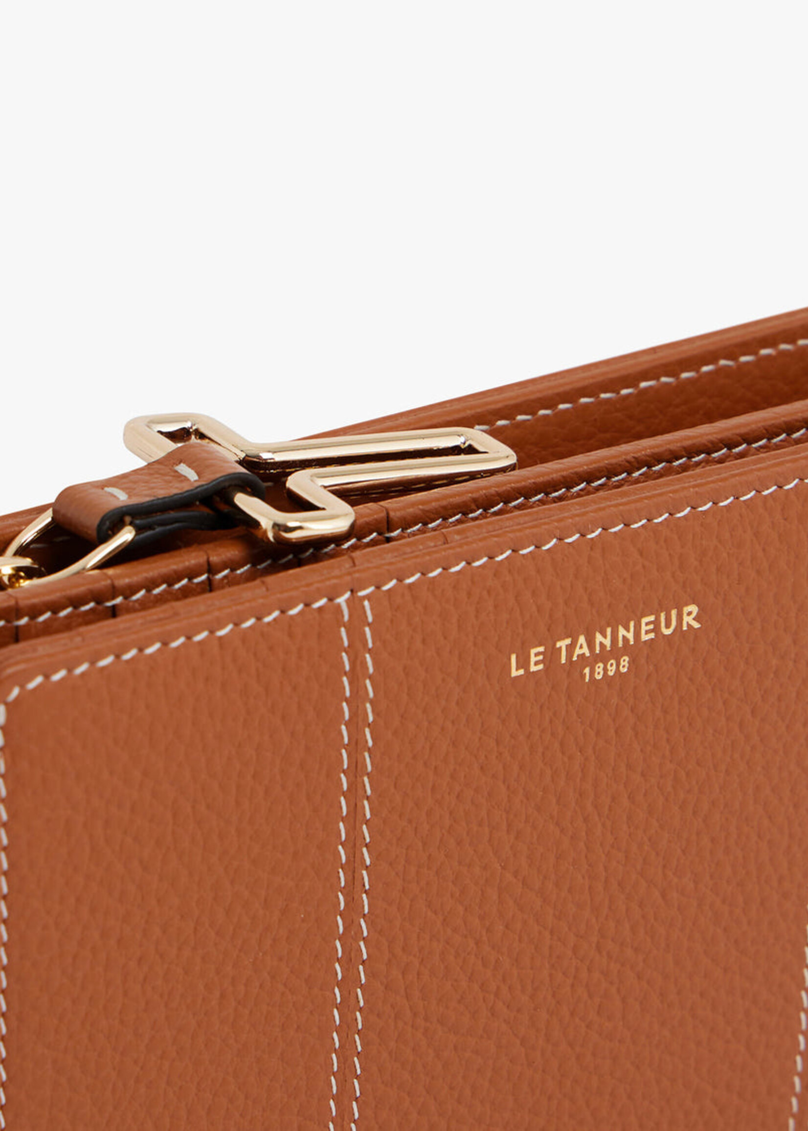 Le Tanneur Portemonnee Juliette Middelgroot Cognac