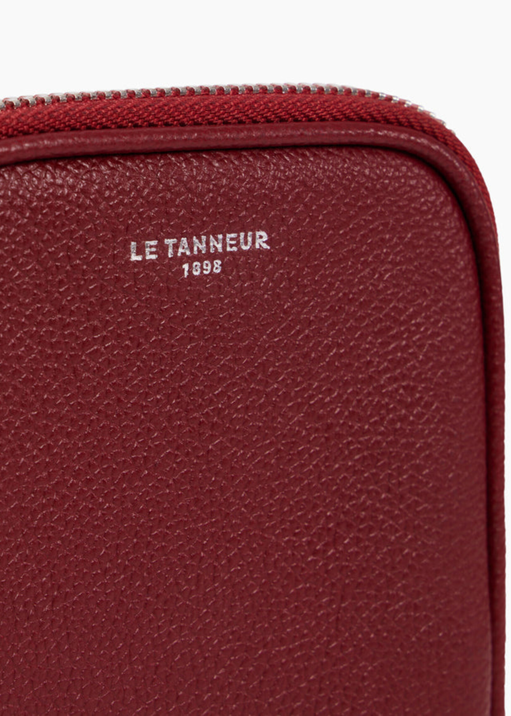 Le Tanneur CrossOver RFID Smal Emile Garnet Red