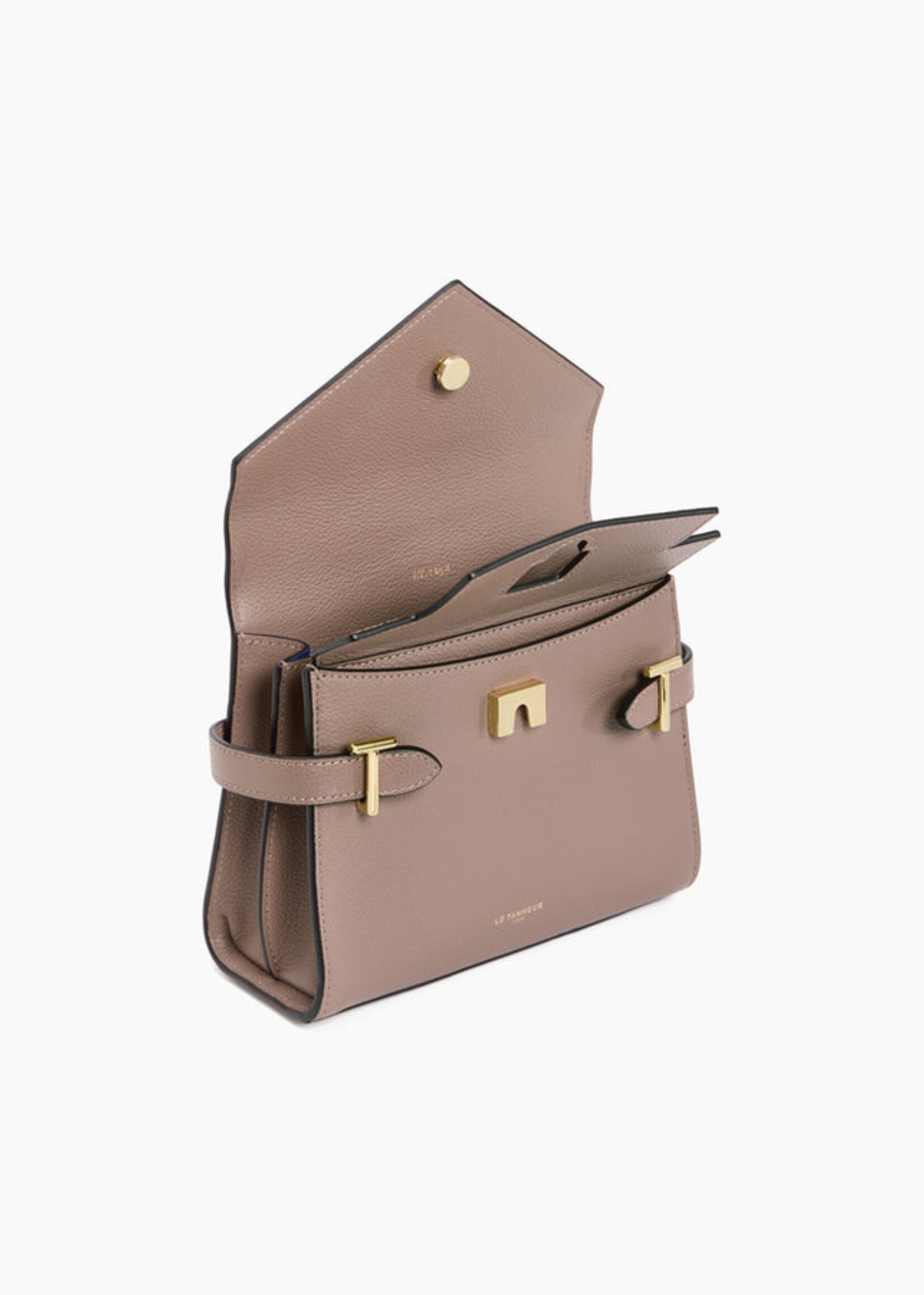 Le Tanneur Kleine Handtas Emilie met dubbele flap Mauve